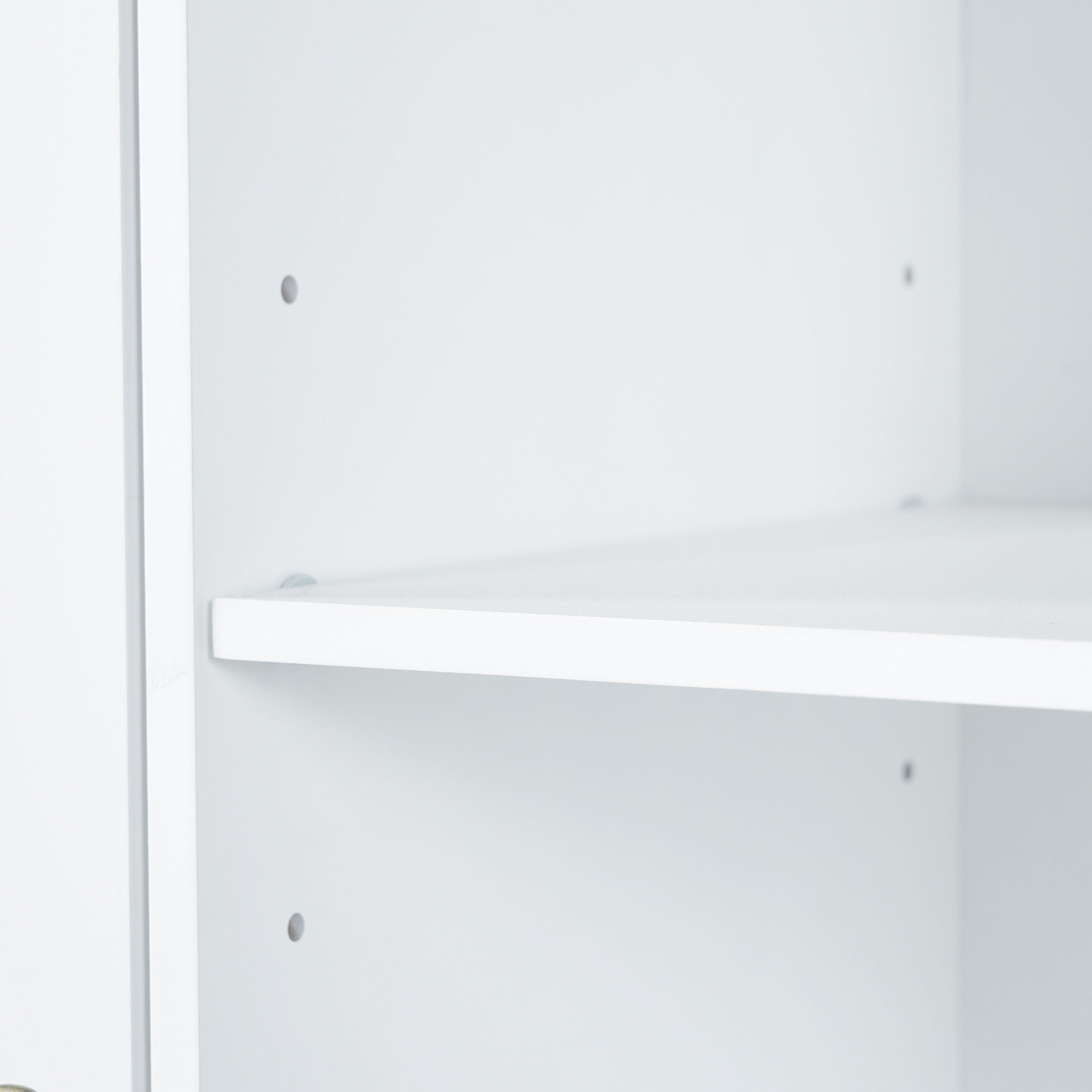 Freestanding Tall Storage Cabinet With 2 Tilt Out Hampers