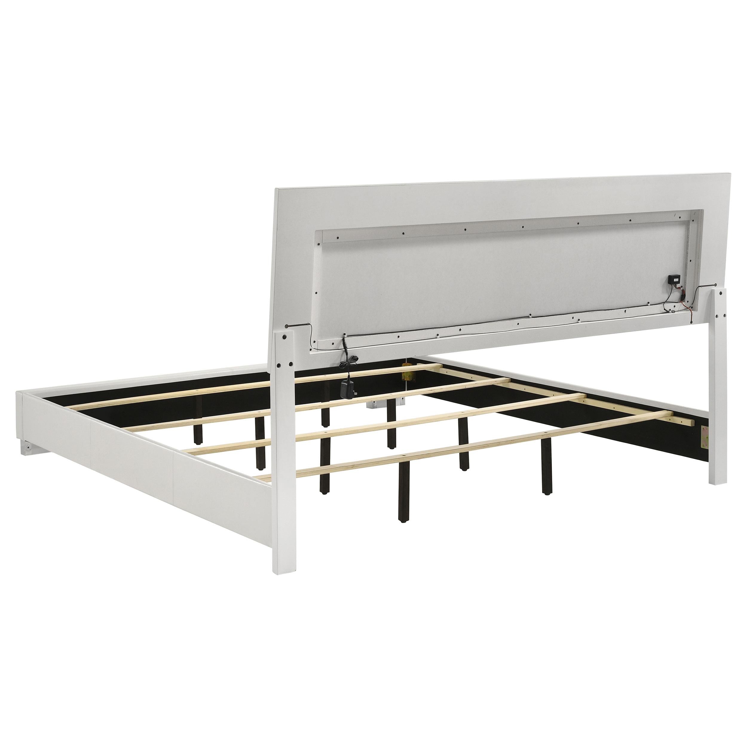 Diamond Modern Furniture COA Felicity King Upholstered Platform Bed 203500KE IMAGE 4