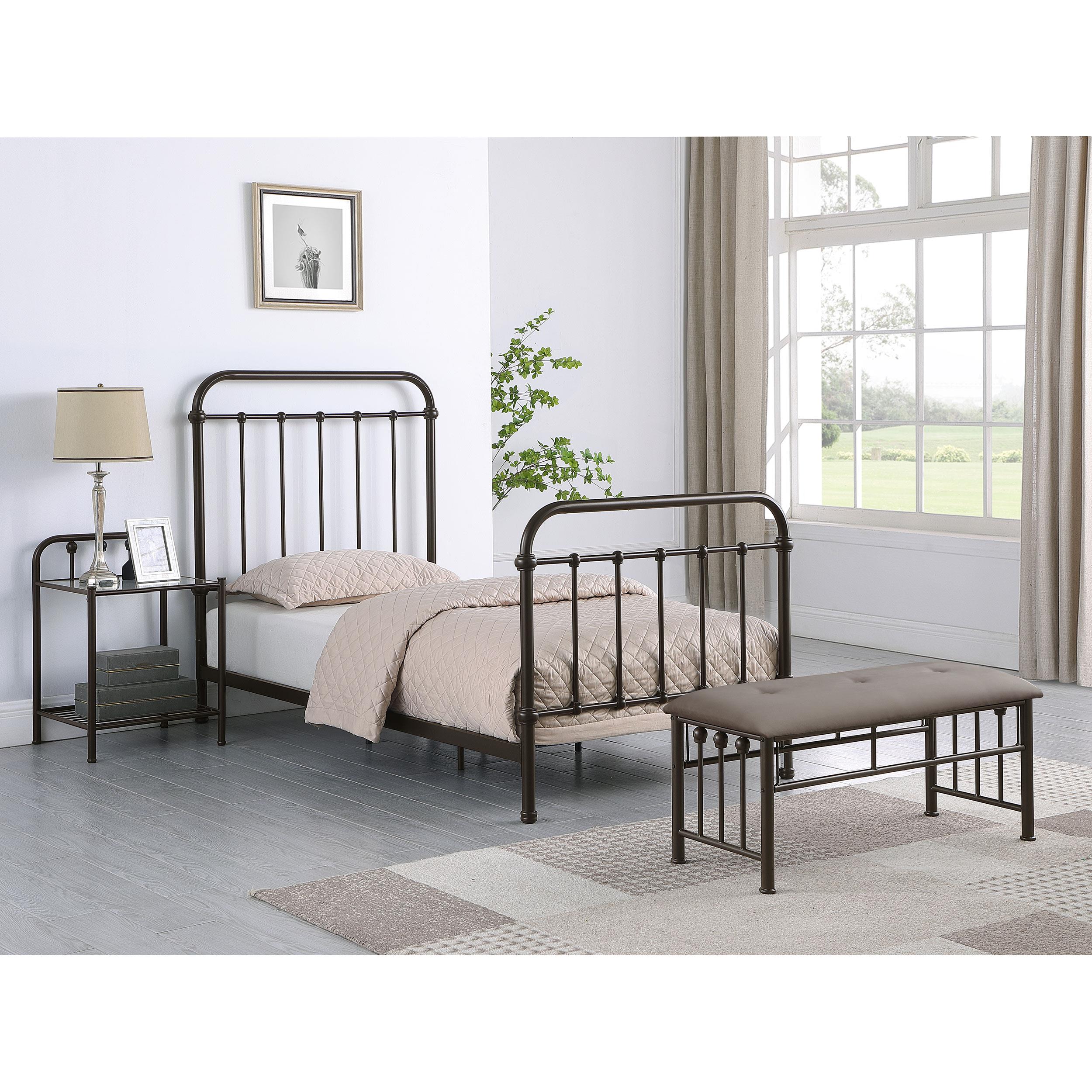 Diamond Modern Furniture COA Livingston Full Metal Bed 300399F IMAGE 9