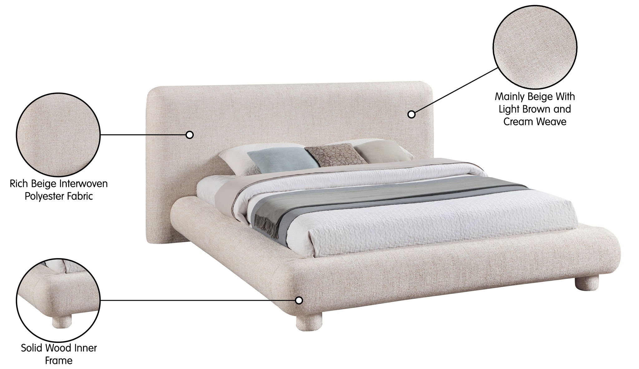 Blair - Polyester Upholstered Bed