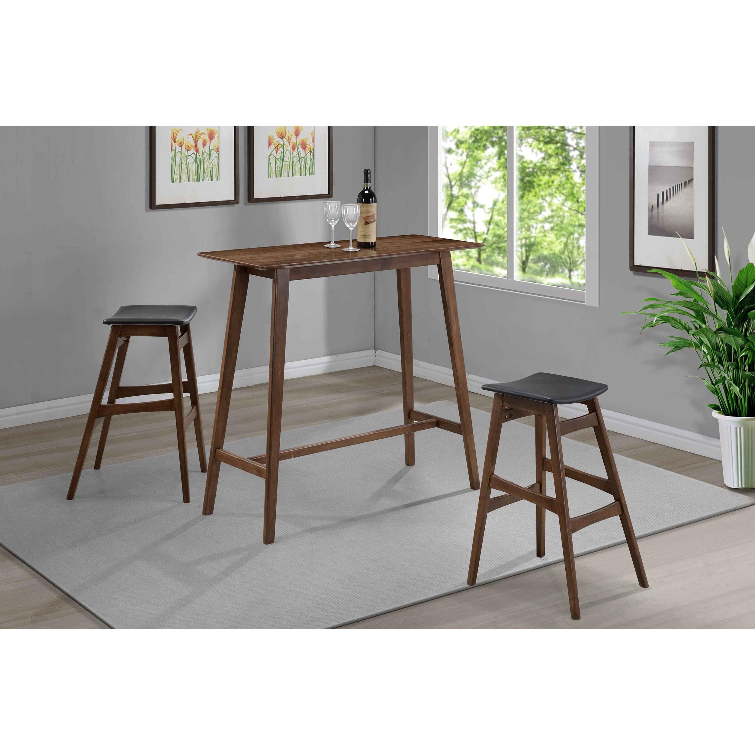 Diamond Modern Furniture COA Pub Height Dining Table with Trestle Base 101436 IMAGE 3