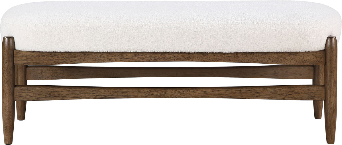 Briar - Faux Sheepskin Upholstered Bench