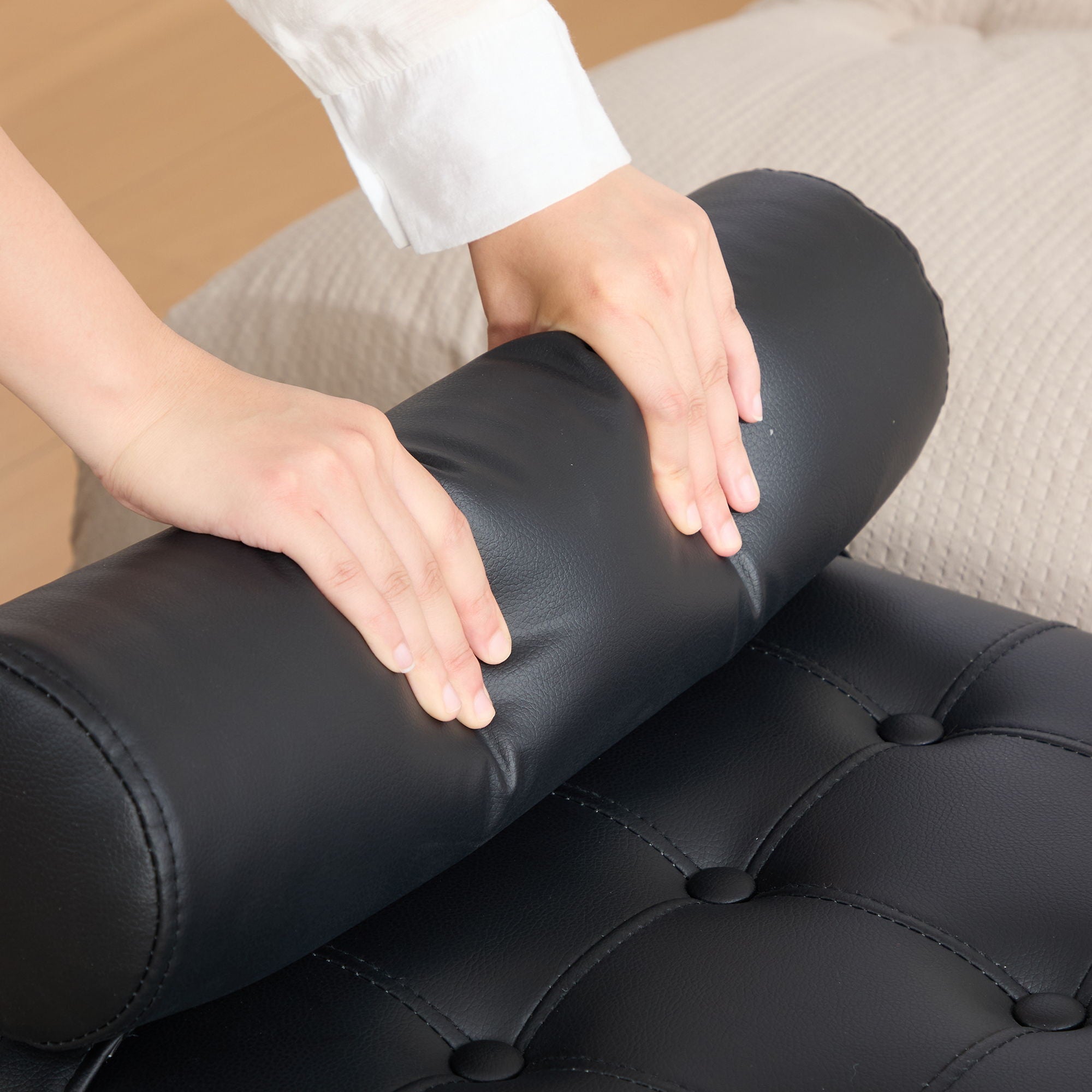 Upholstered End Of Bed Bench With Headrest