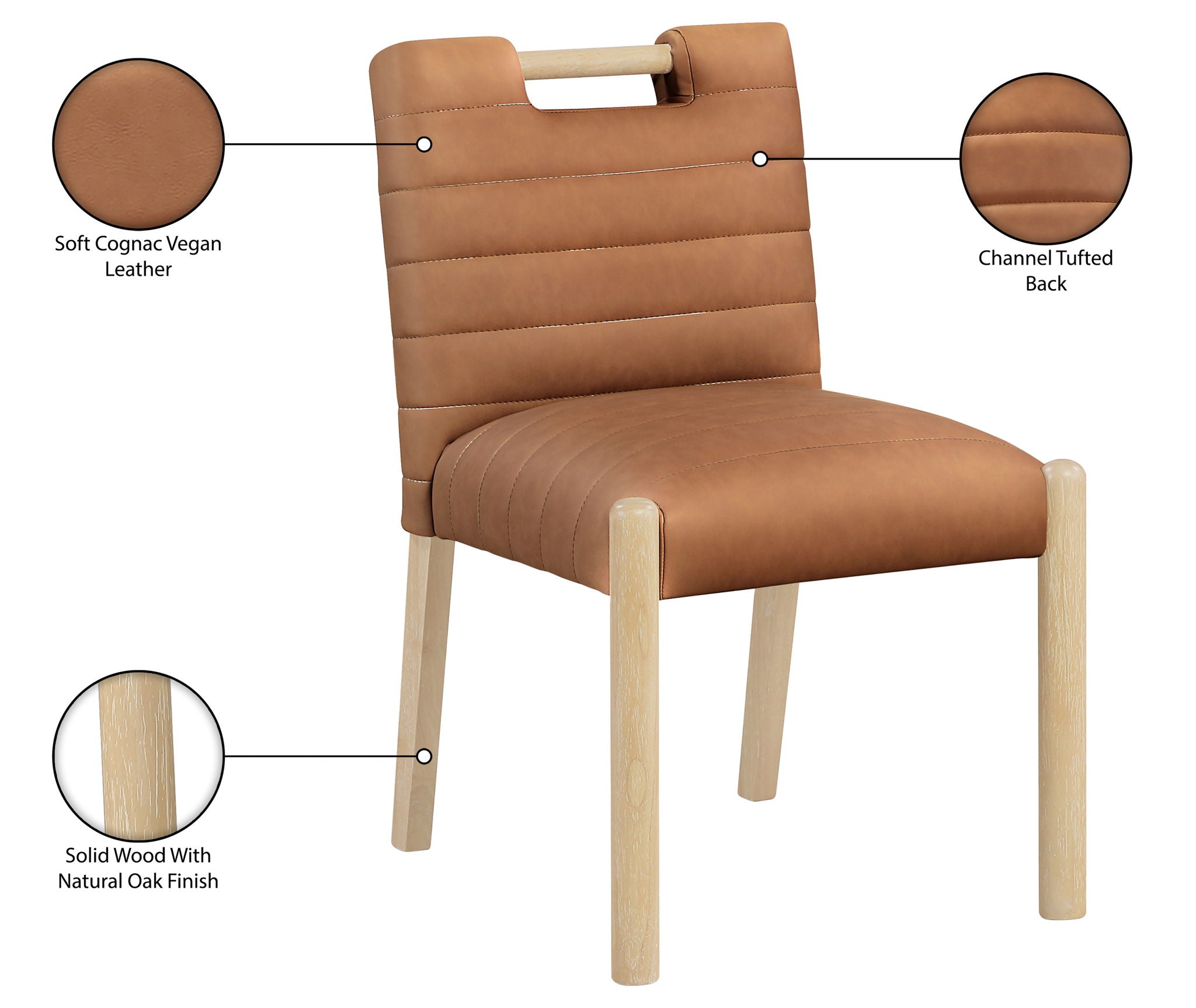 Aimee - Dining Side Chair (Set of 2) - Light Brown Legs
