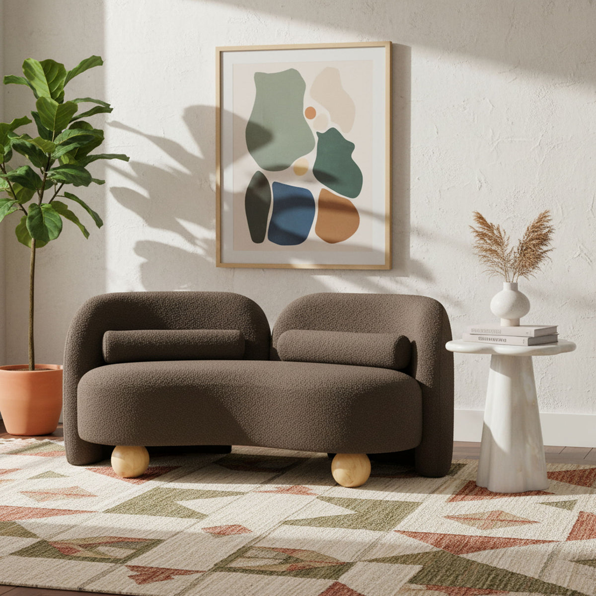 Daphne - Boucle Loveseat