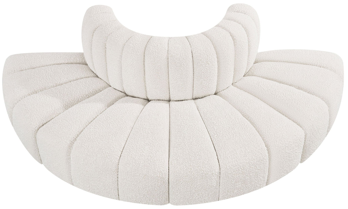 Arc - Boucle Fabric 4 Piece Modular Sofa