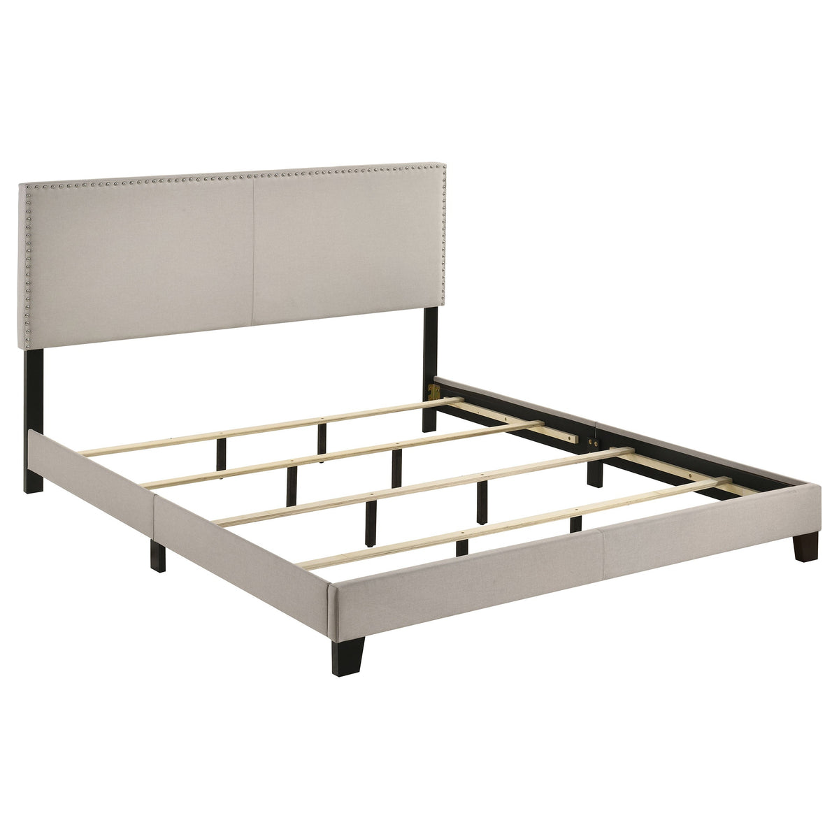 Boyd Upholstered Panel Bed Ivory
