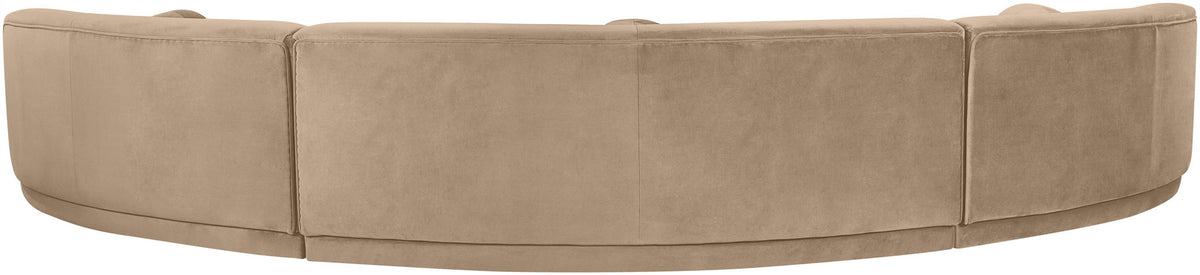 Avra - 177.5" Velvet Performance Fabric Upholstered Sectional