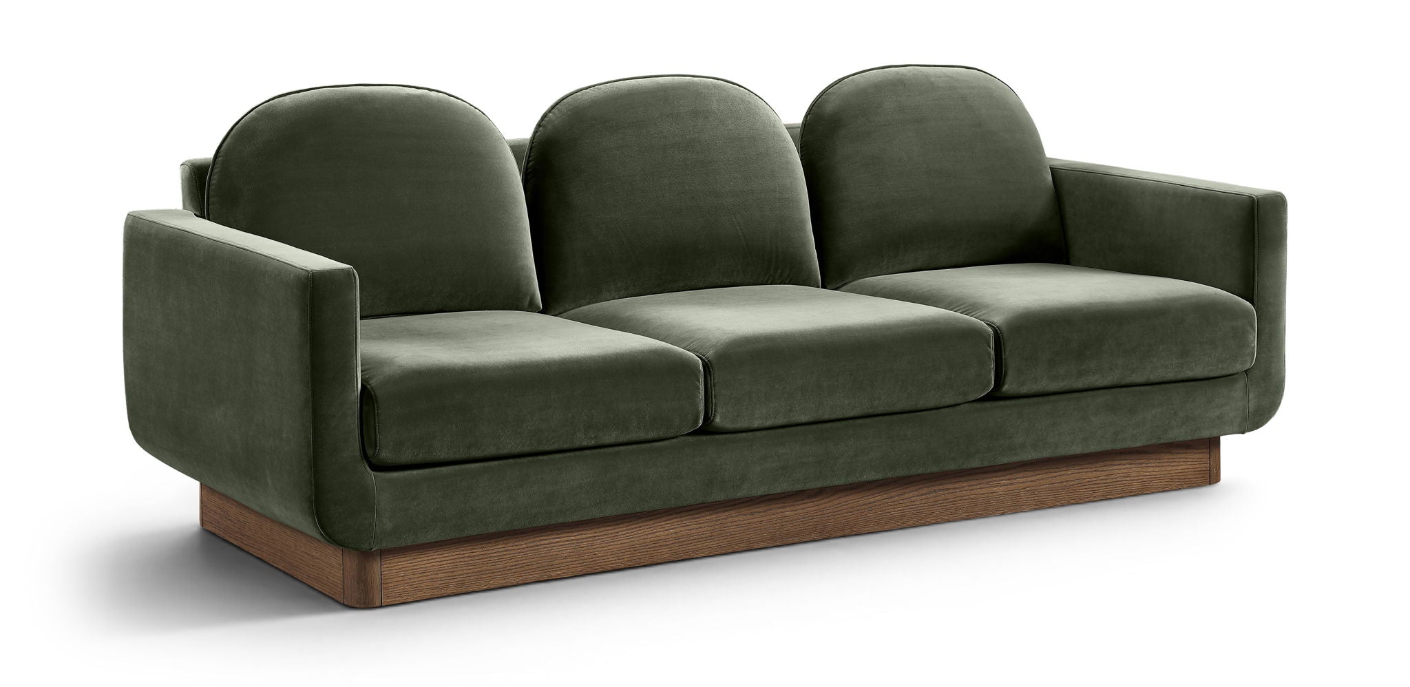 Diviento - Velvet Performance Fabric Upholstered Sofa