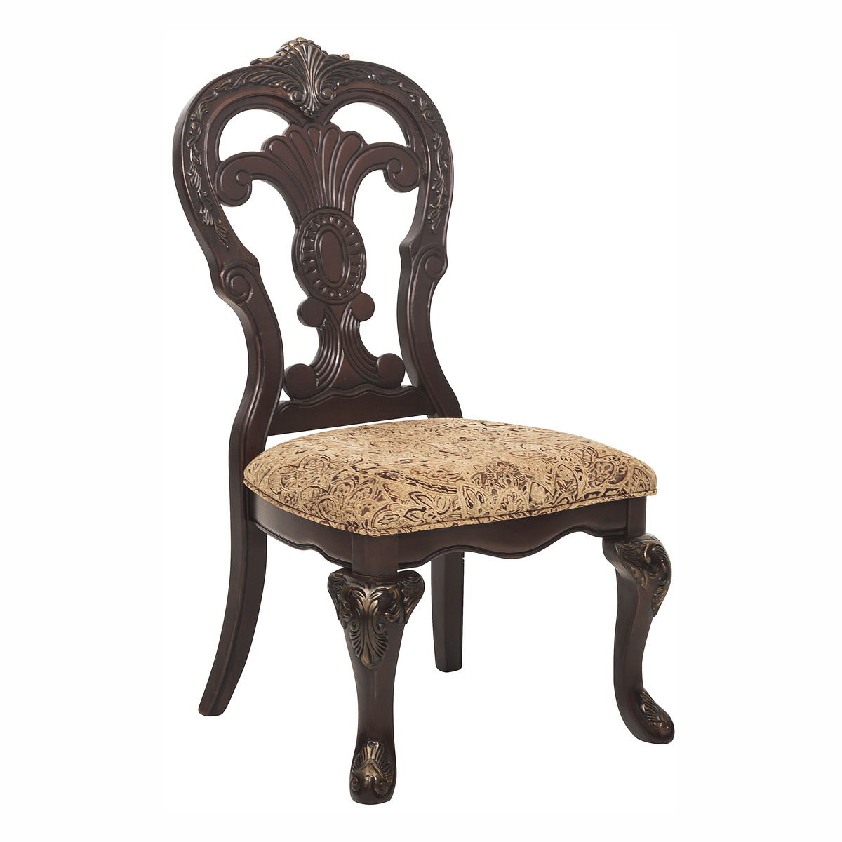 Deryn Park - 5 Piece Set (Round Table & 4 Side Chairs) - Cherry