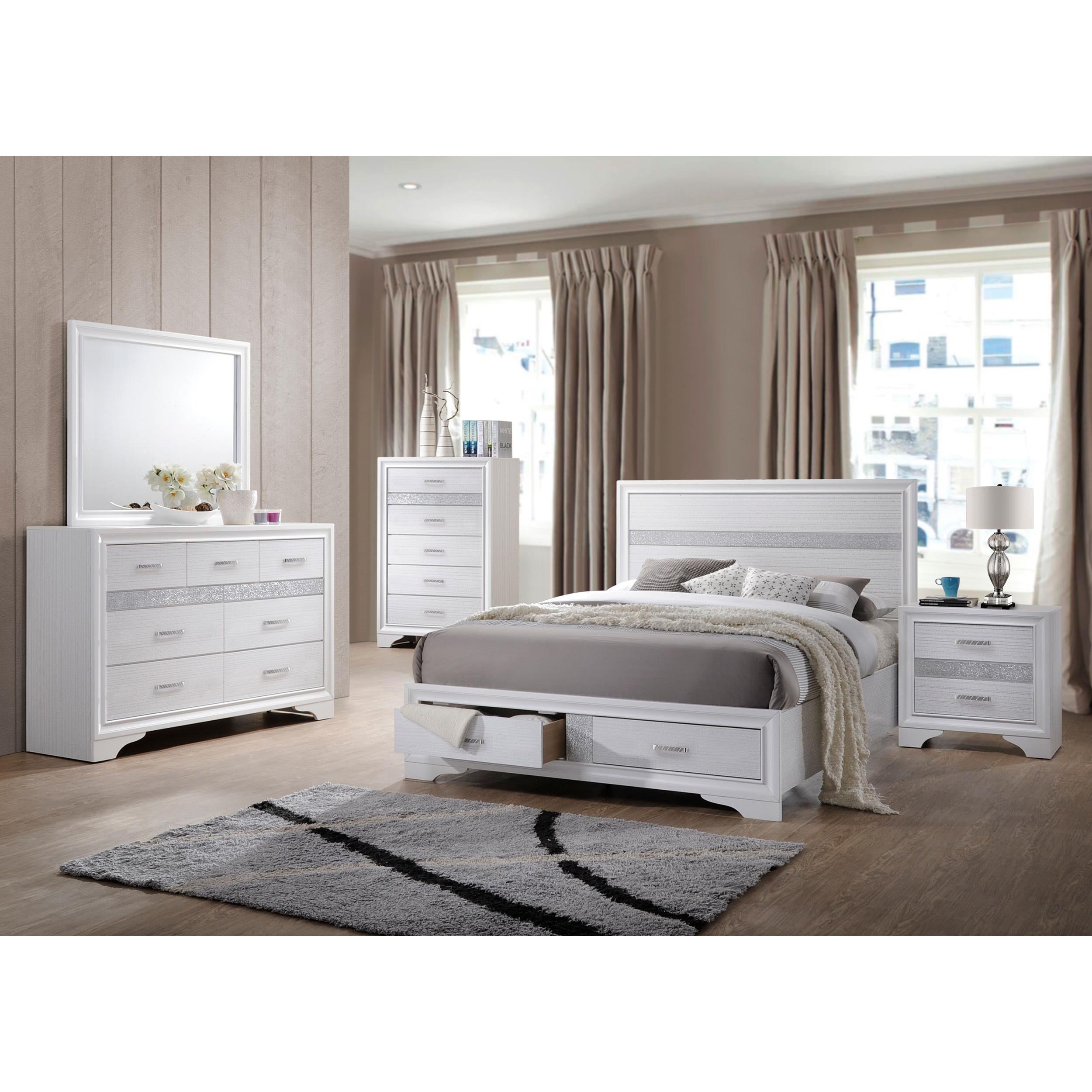 Diamond Modern Furniture COA Miranda 2-Drawer Nightstand 205112 IMAGE 10