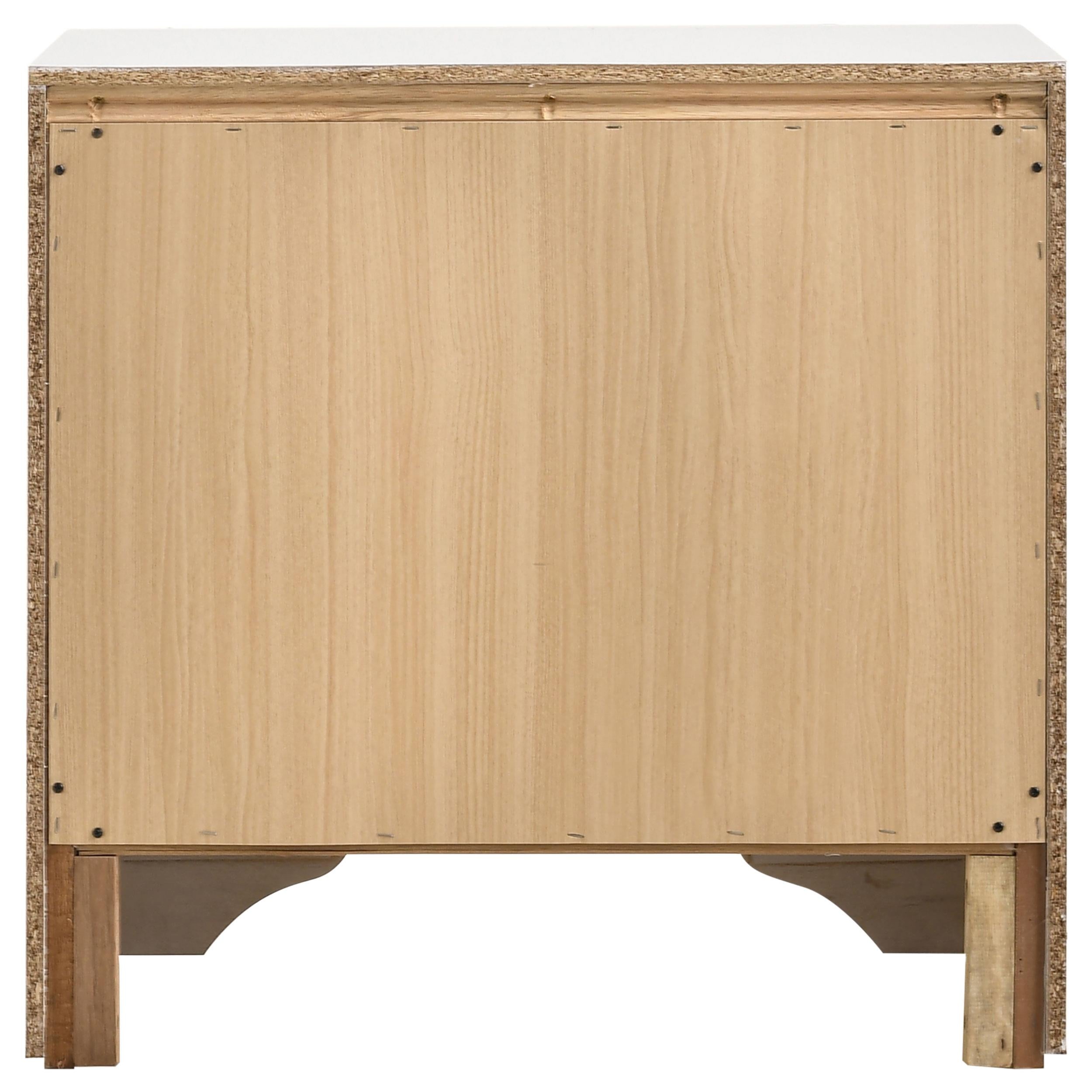 Diamond Modern Furniture COA Miranda 2-Drawer Nightstand 205112 IMAGE 5