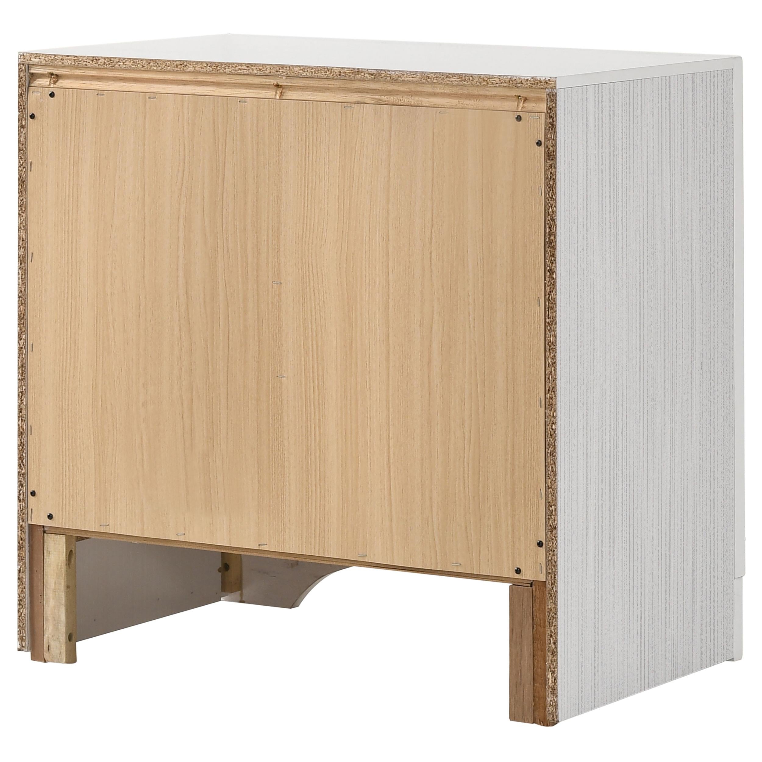 Diamond Modern Furniture COA Miranda 2-Drawer Nightstand 205112 IMAGE 7