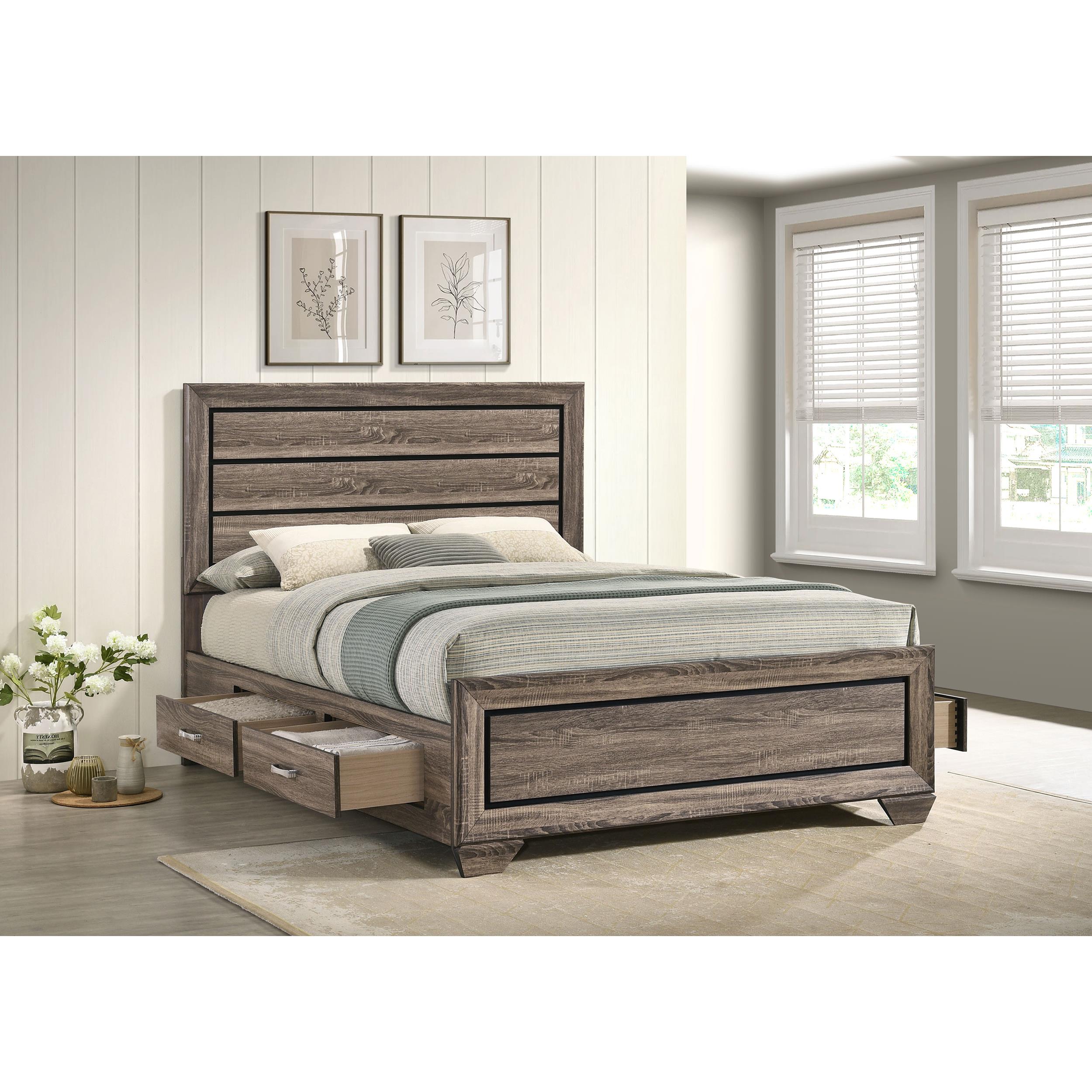 Diamond Modern Furniture COA Kauffman Queen Panel Bed with Storage 204190Q IMAGE 10