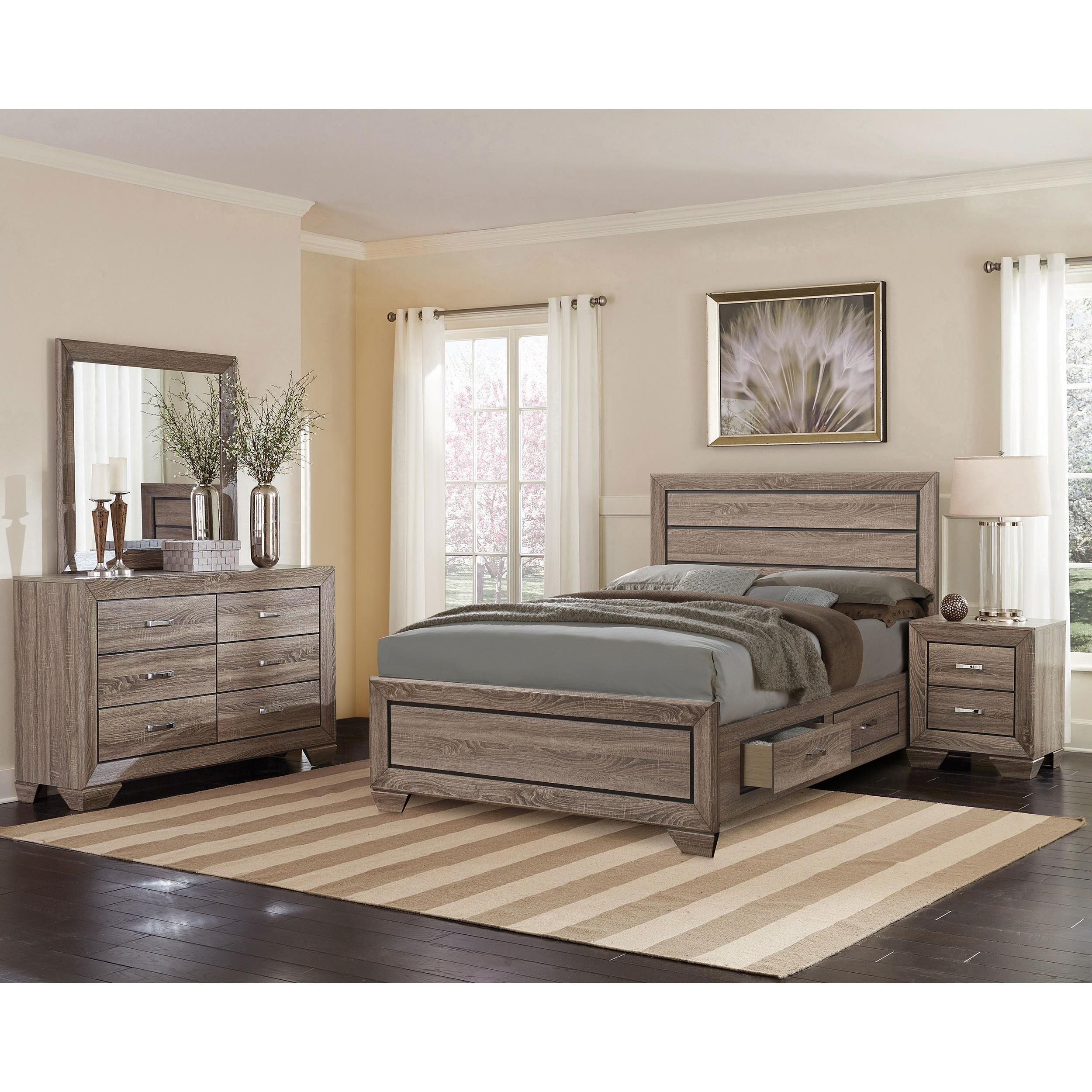 Diamond Modern Furniture COA Kauffman Queen Panel Bed with Storage 204190Q IMAGE 11