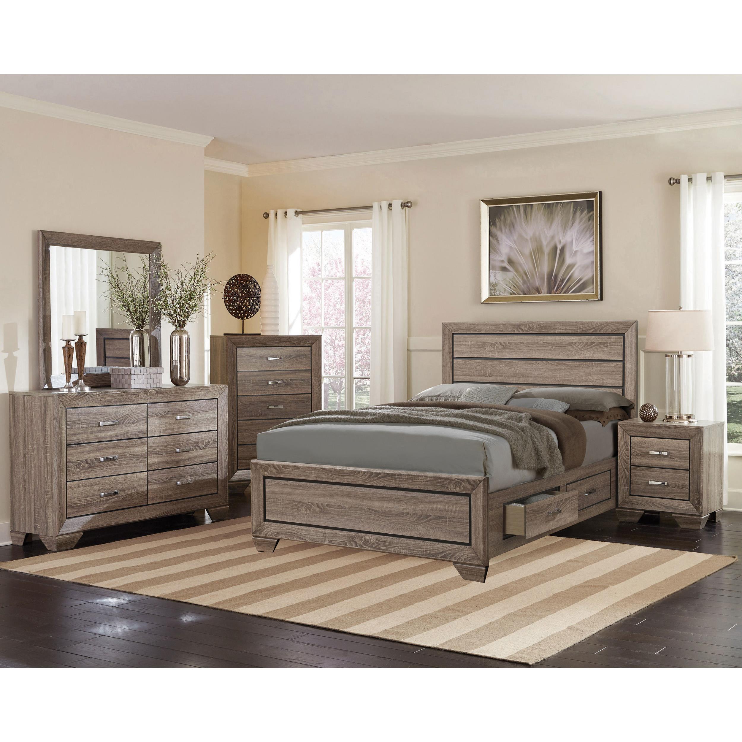 Diamond Modern Furniture COA Kauffman Queen Panel Bed with Storage 204190Q IMAGE 12
