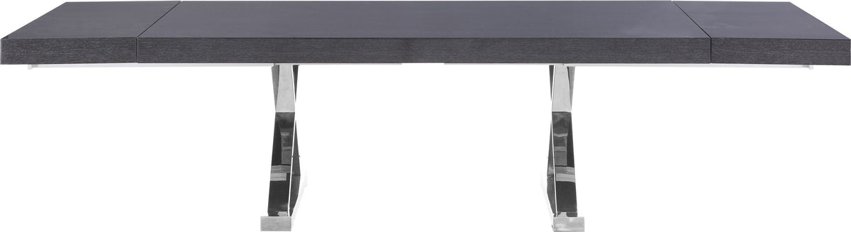 Excel - Oak Wood Extendable Dining Table - Rich Gray
