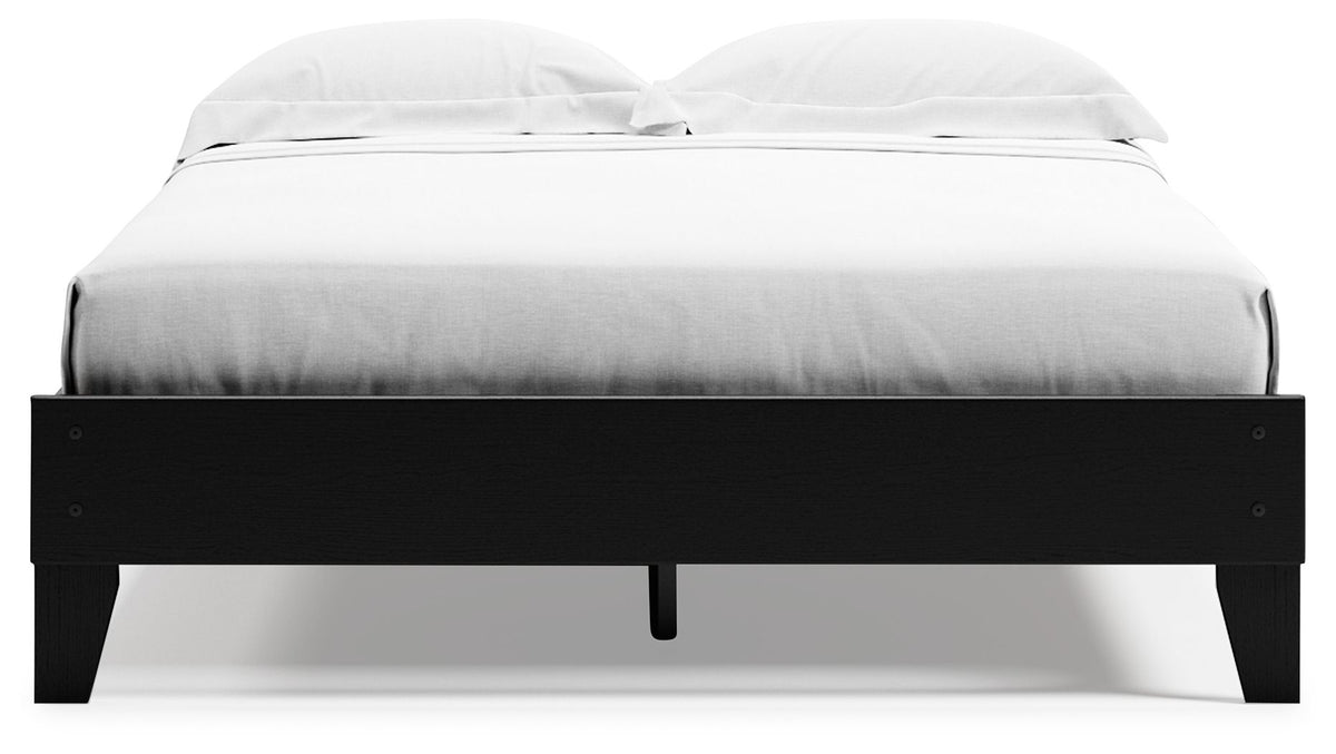 Finch - Queen Platform Bed - Black