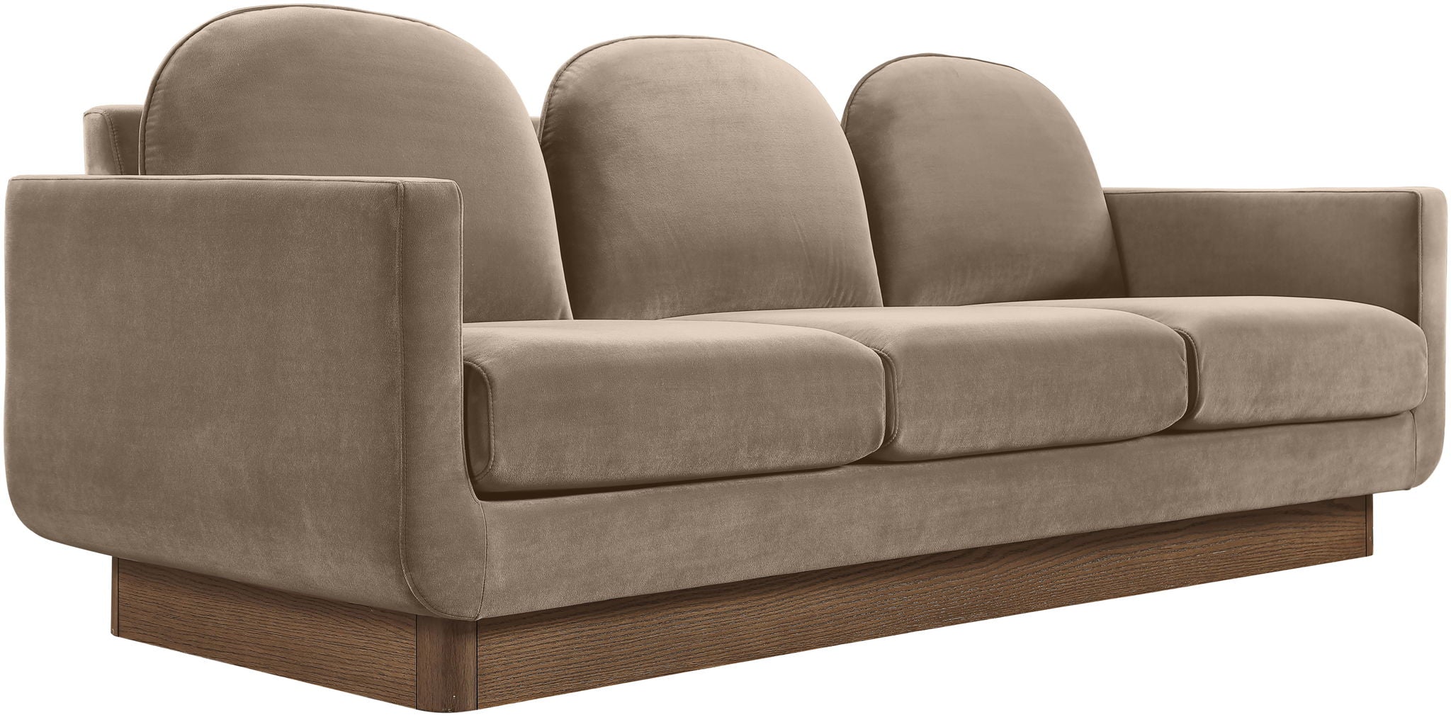 Diviento - Velvet Performance Fabric Upholstered Sofa