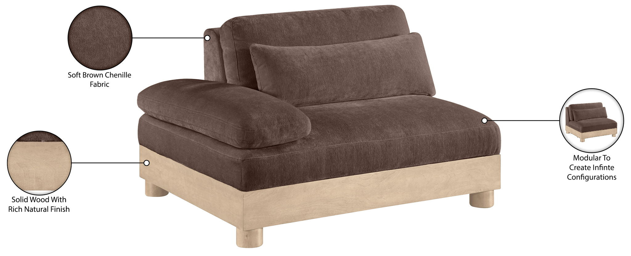 Turin - Upholstered Modular Chair
