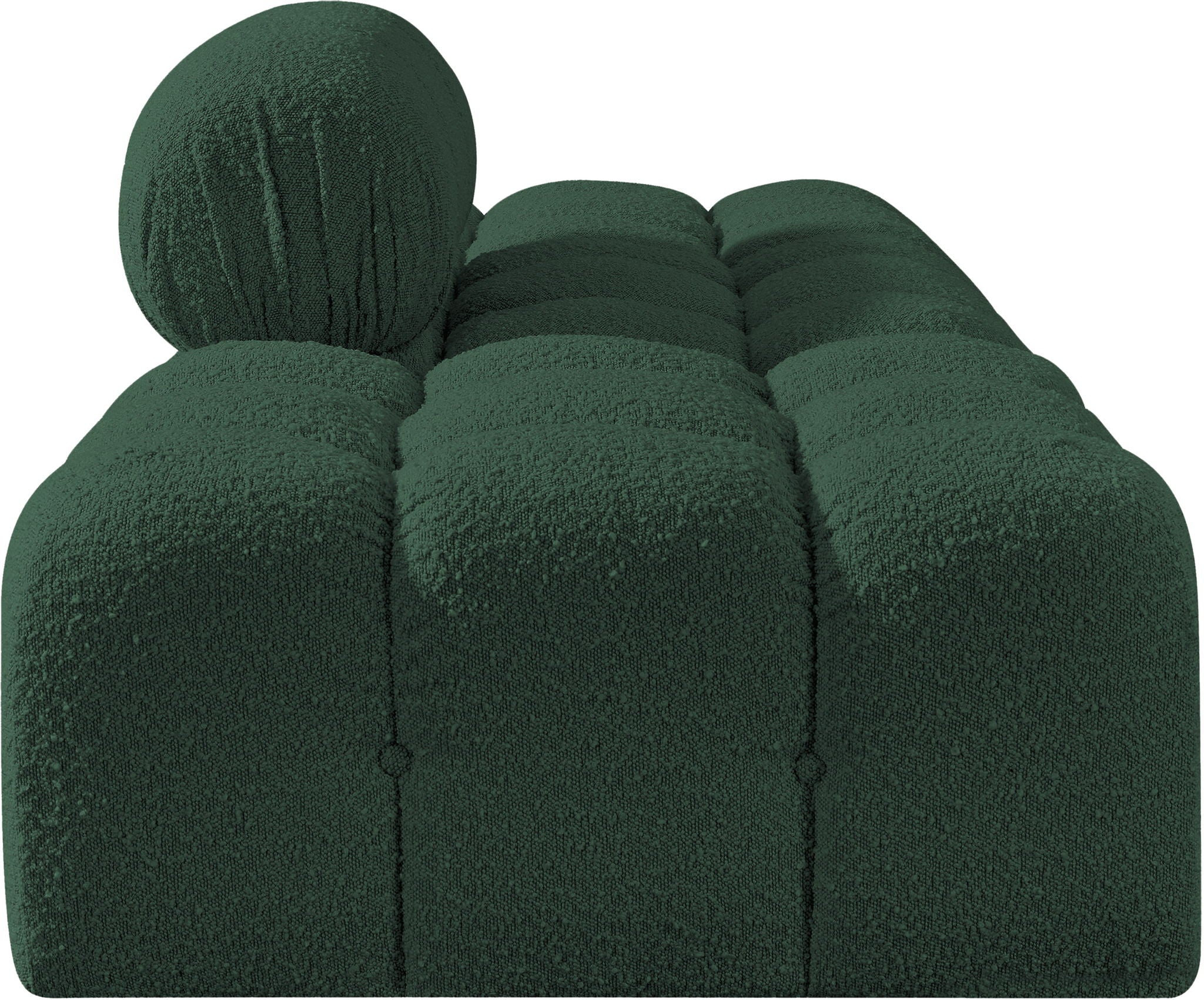 Ames - 3 Piece Boucle Upholstered Modular Sofa With 2 Backless Seats