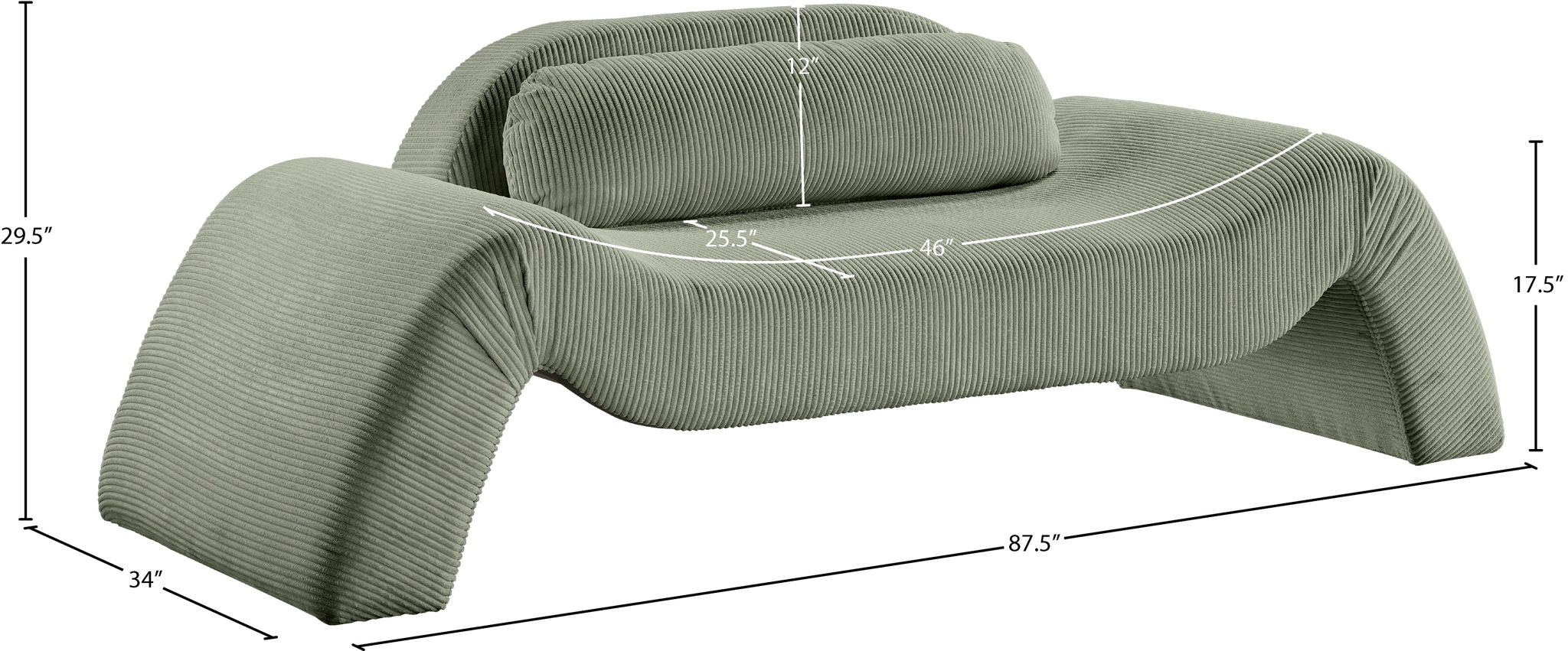Austin - Corduroy Loveseat