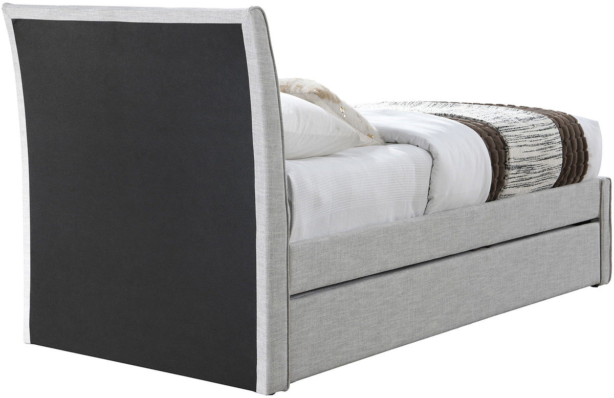 Myles - Linen Twin Trundle Bed