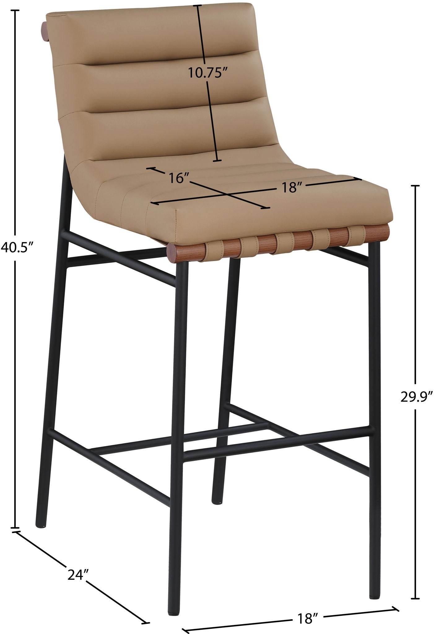 Burke - Bar Stool - Tan