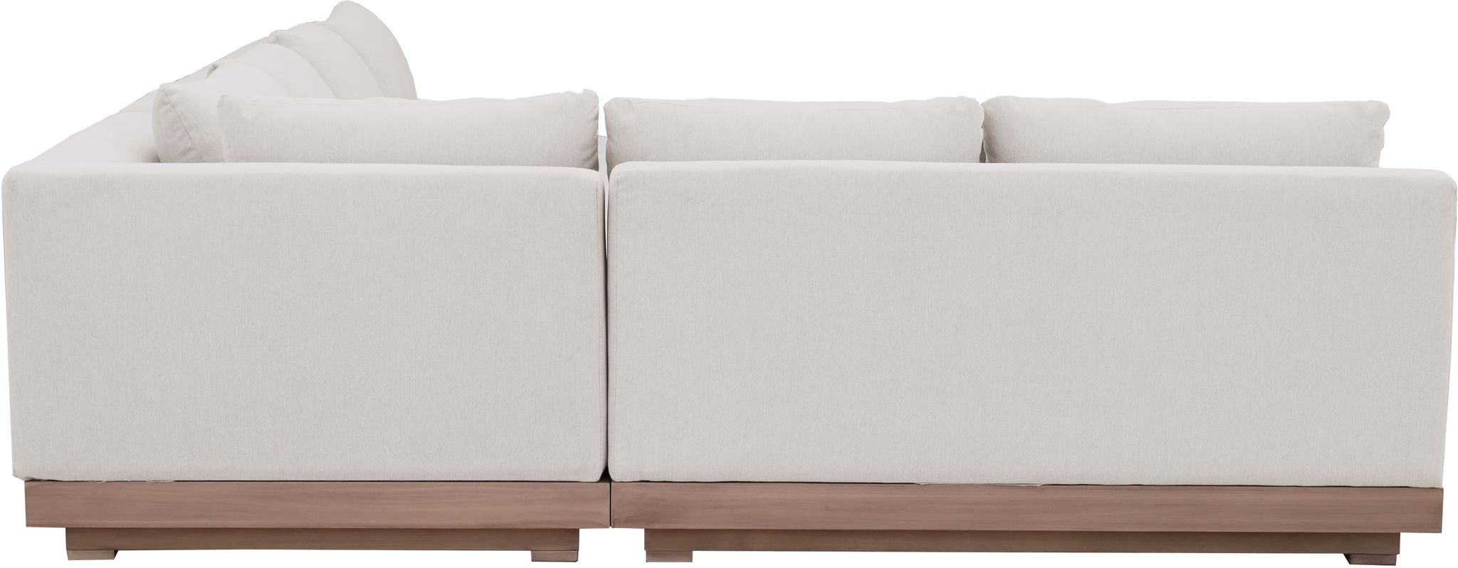 Solace - Olefin Performance Fabric 3 Piece Outdoor Patio Modular Sectional (Sofa, Loveseat & Corner Chair)