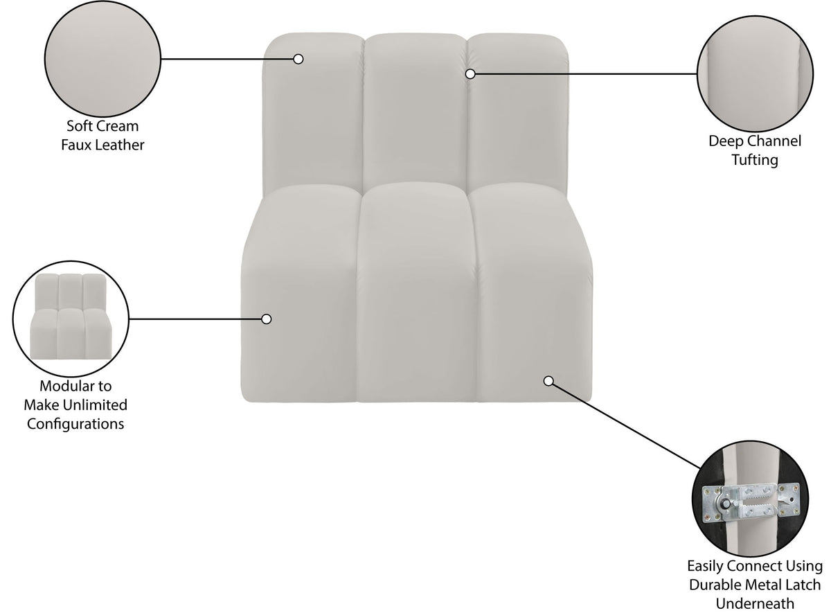 Arc - Faux Leather Straight Chair