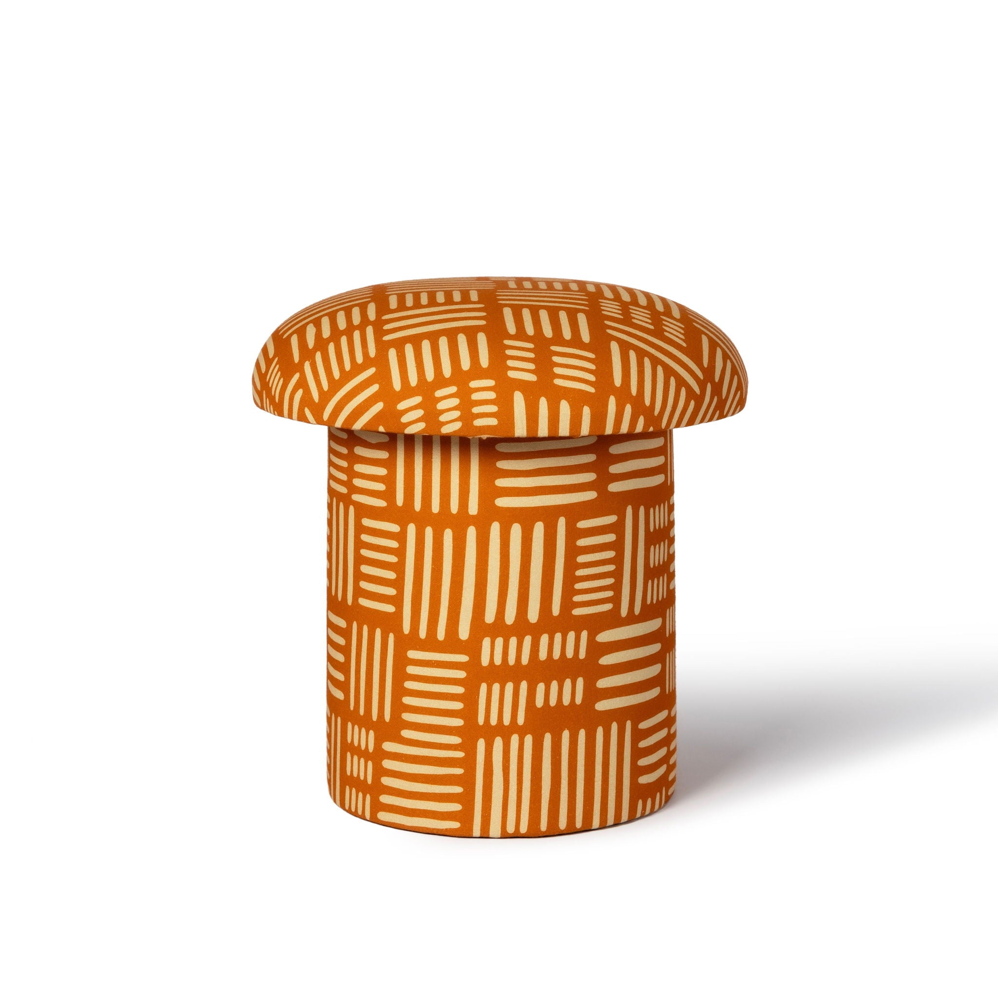 Lucy - Abstract Print Mushroom Stool