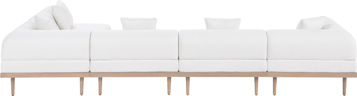 Laguna - 5 Piece 106.5" Upholstered Outdoor Patio Modular Sectional