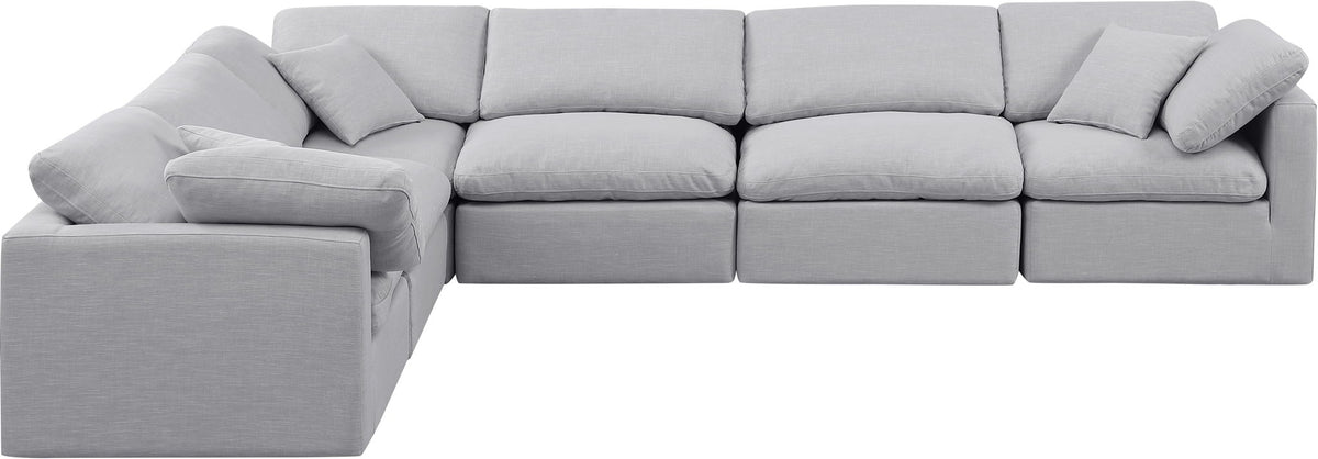 Indulge - Linen 6 Piece Modular Corner Sectional
