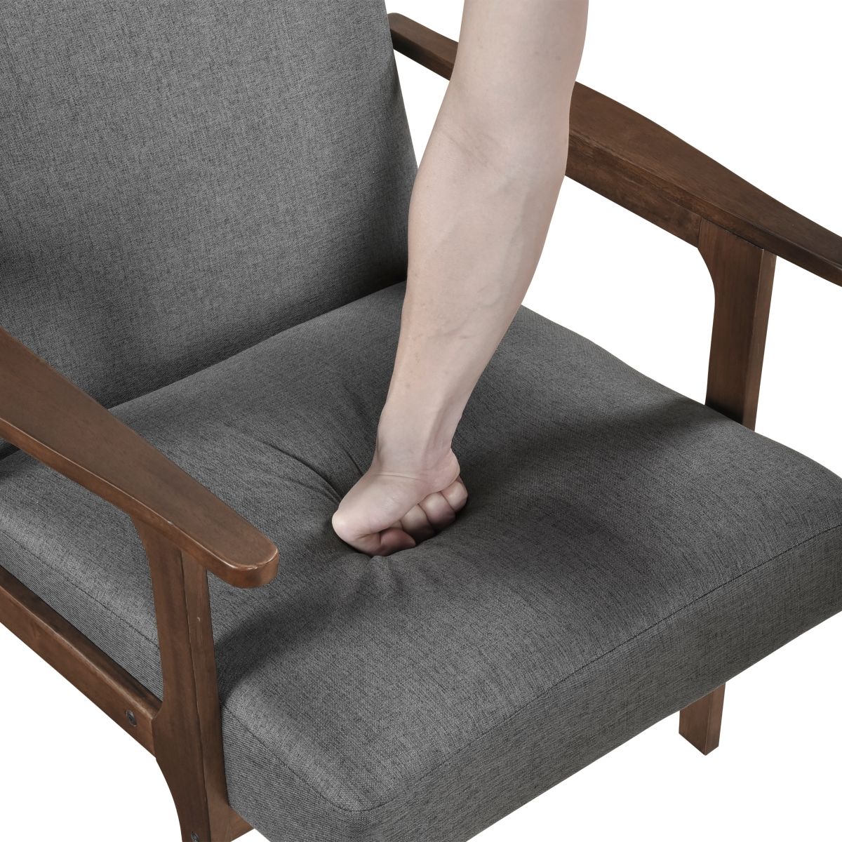 Omara - Accent Chair Dark Brown Base