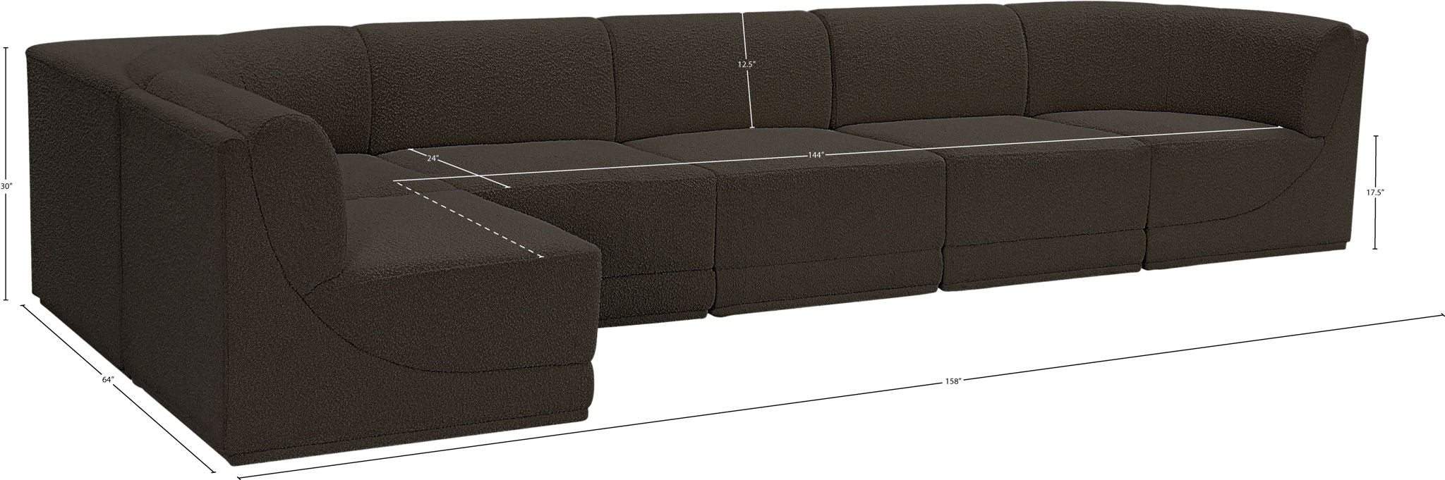 Ollie - 6 Piece Modular Sectional