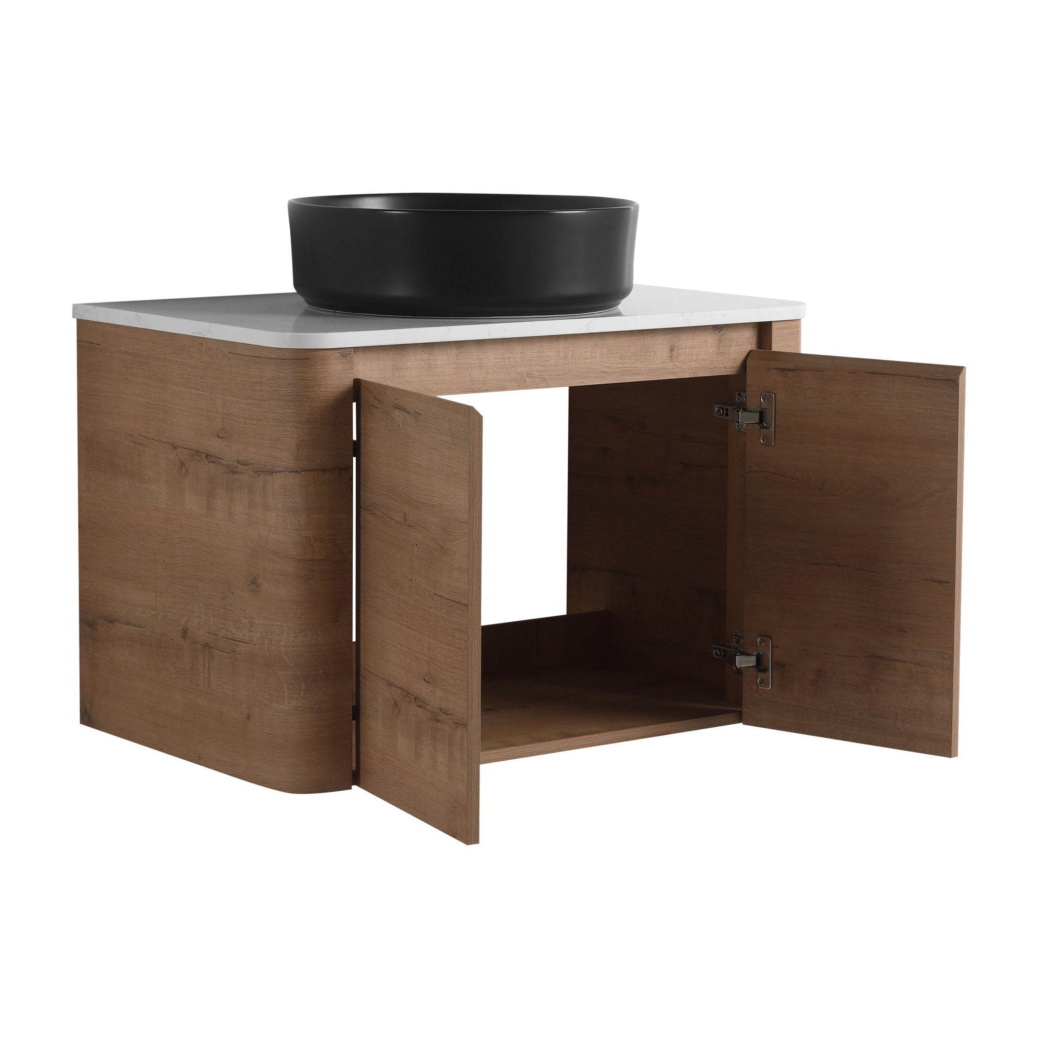 Wall Mounted Bathroom Vanity & Art Sink & 1 Soft Close Door