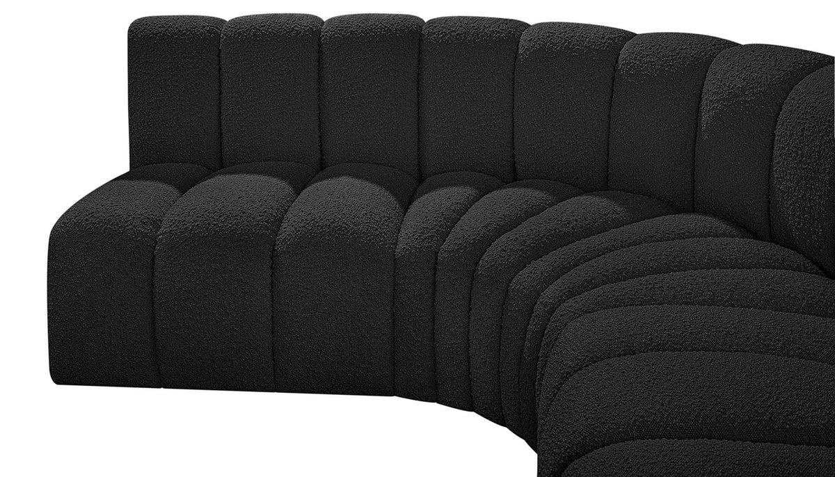 Arc - Boucle Fabric 8 Piece U-Shaped Modular Sofa
