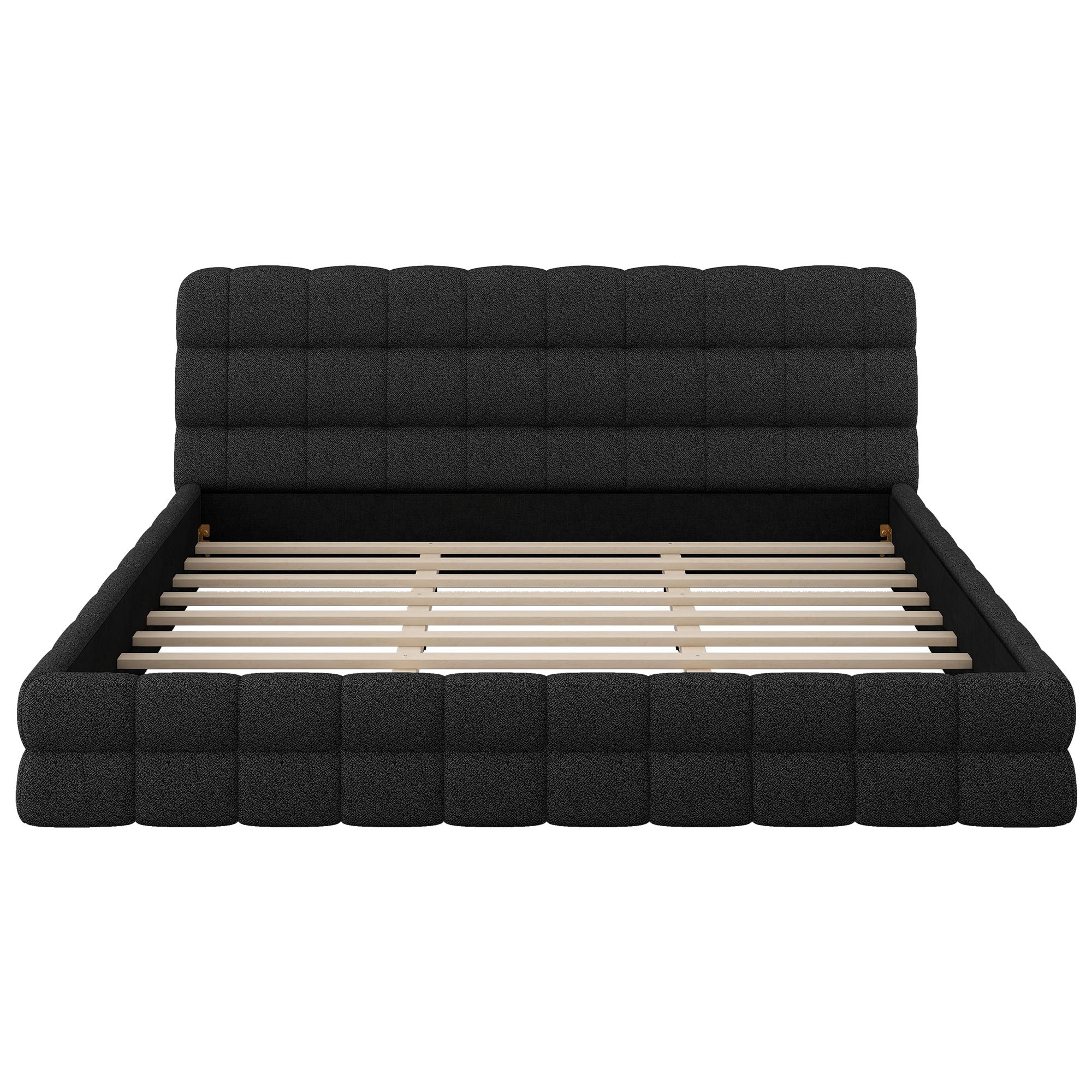 Upholstered Platform Bed With Headboard