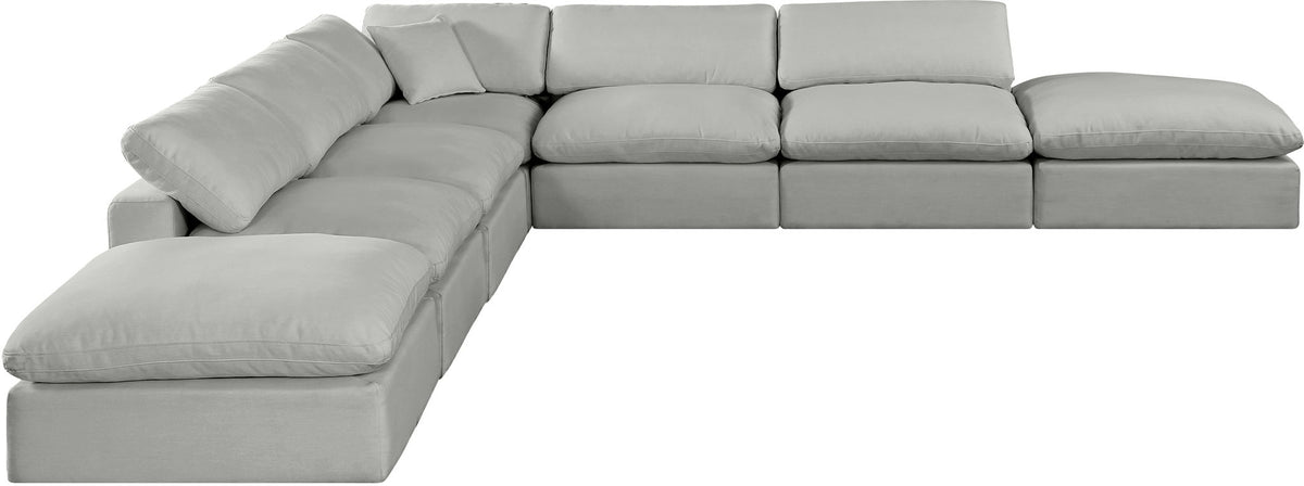Comfy - 7 Piece Linen Modular Corner Sectional
