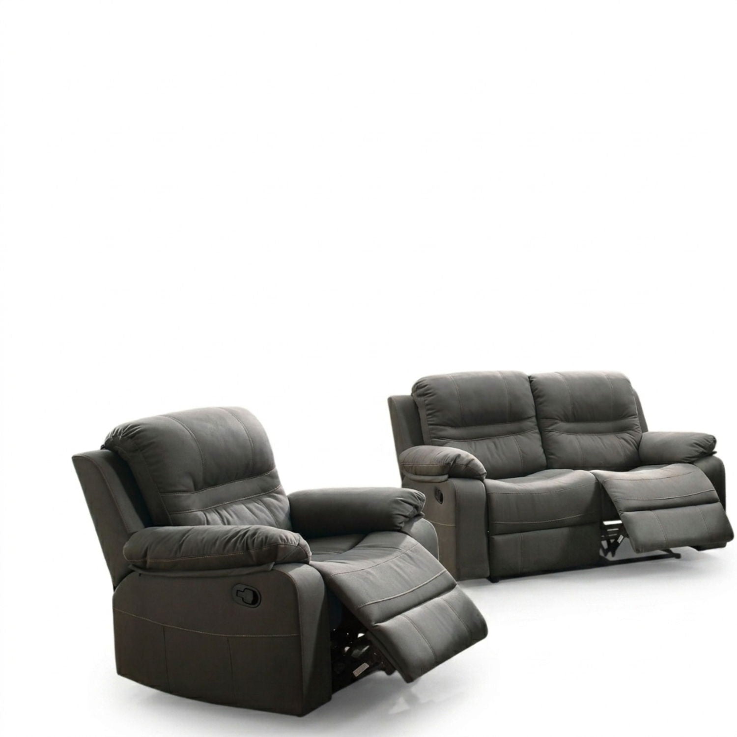 Modern Style Living Room Set With Pillow Arms