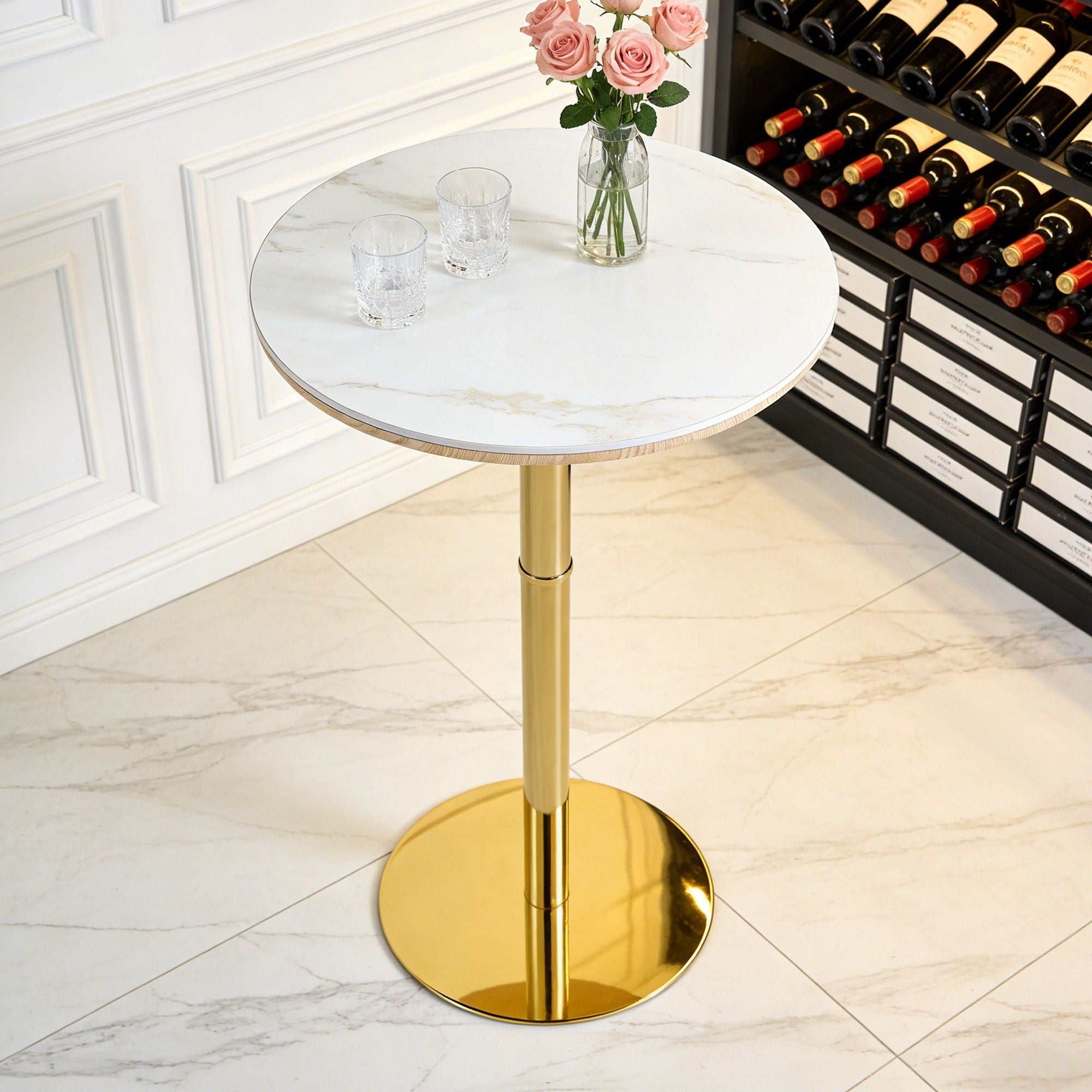 Contemporary Circular Bar Table