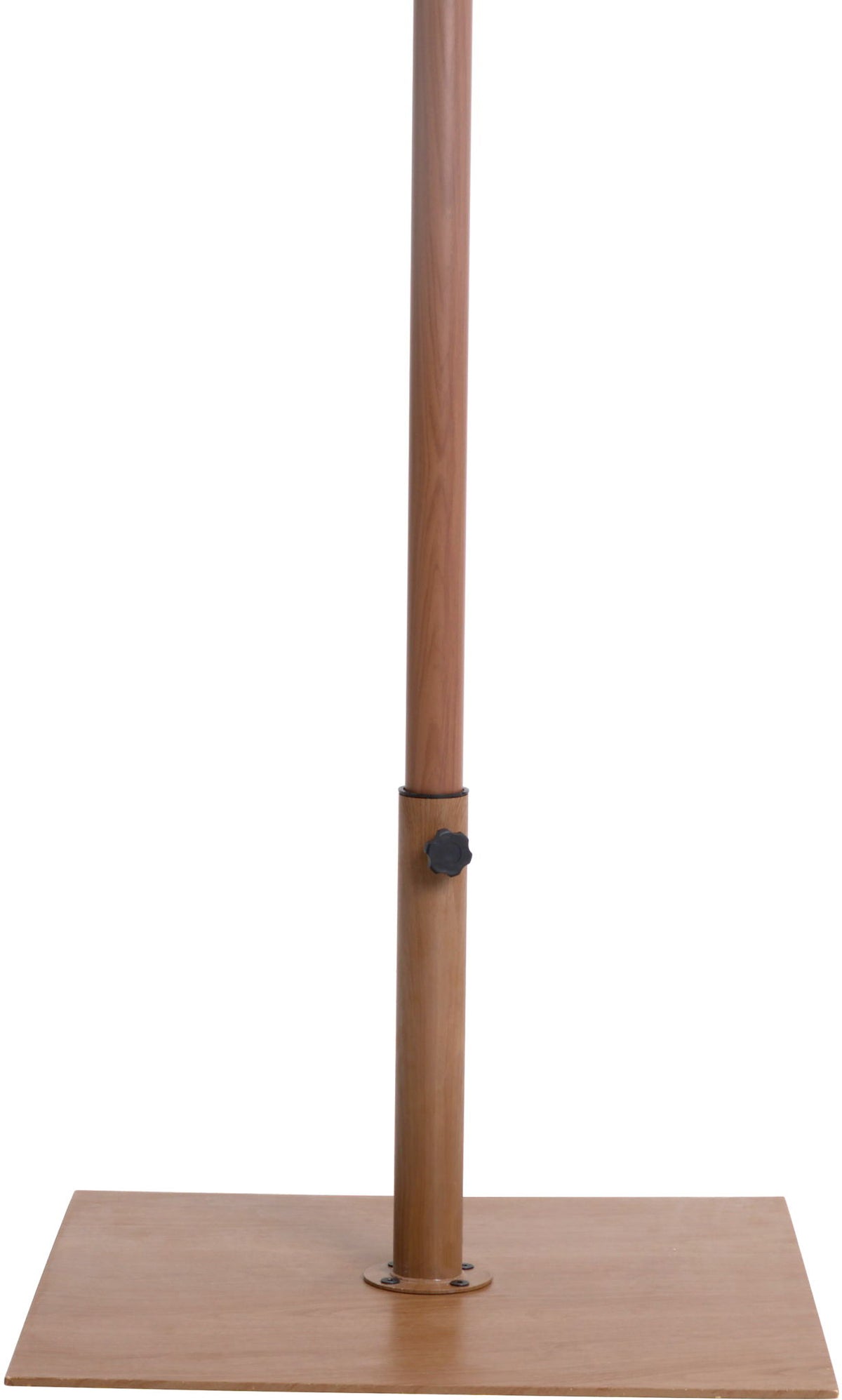 Fiji - Aluminum Patio Umbrella With Square Teak Base