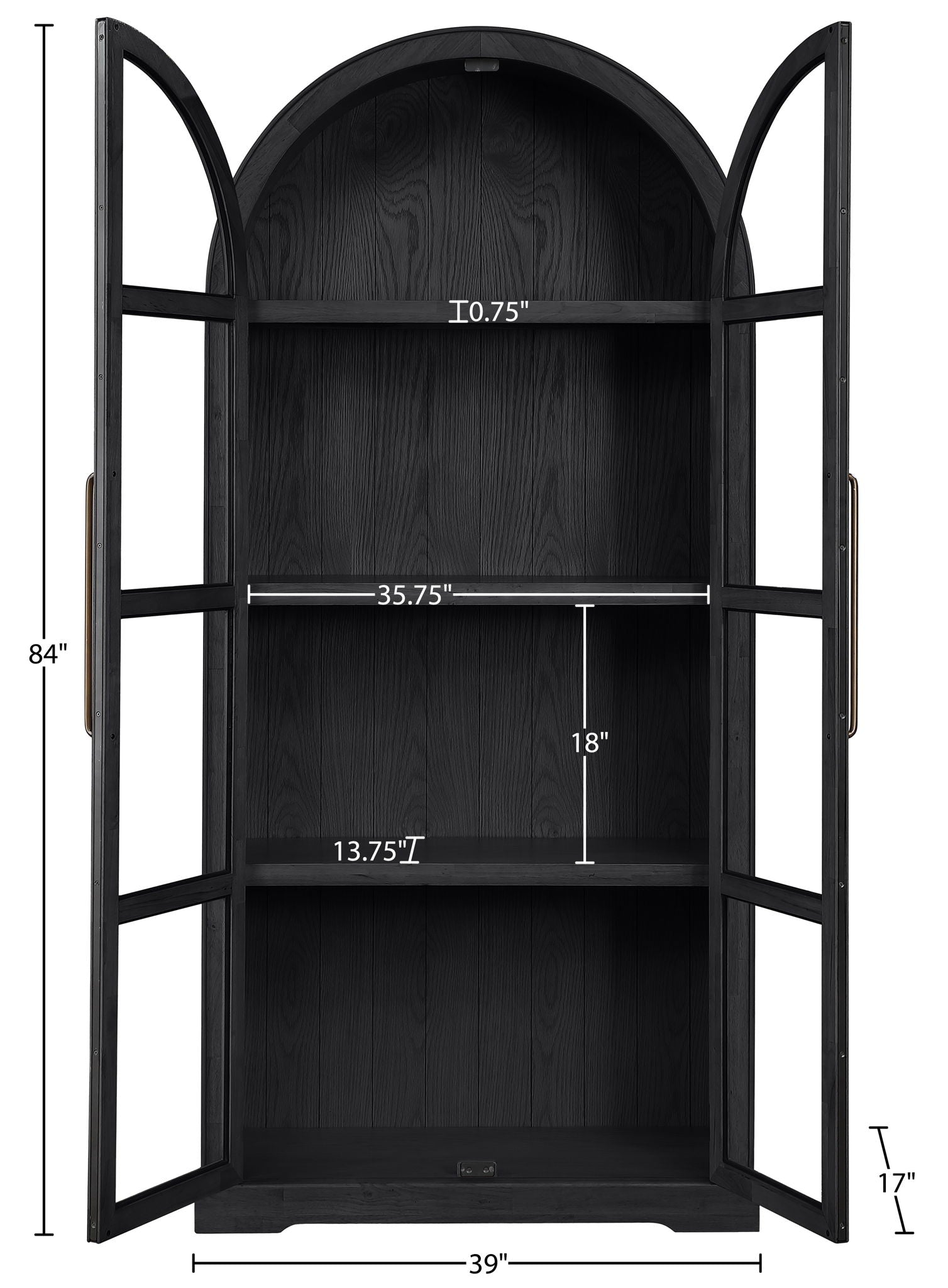 Corva - Solid Wood, Oak Veneer And Stainless Steel Storage Cabinet