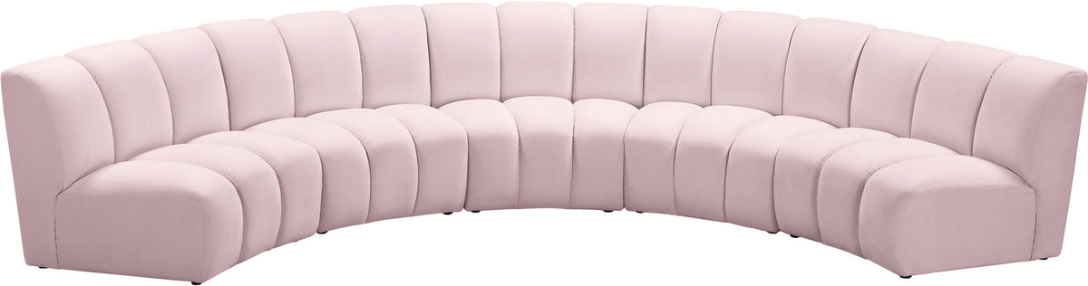 Infinity - 5 Piece Velvet Modular Sectional