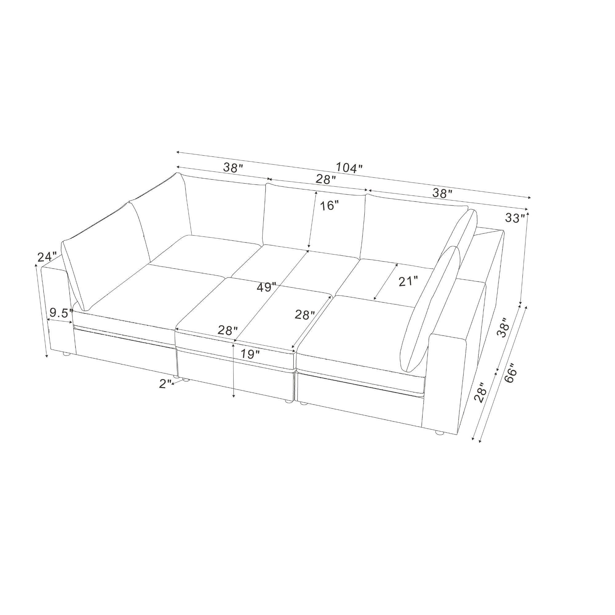 Reversible Modular Sectional