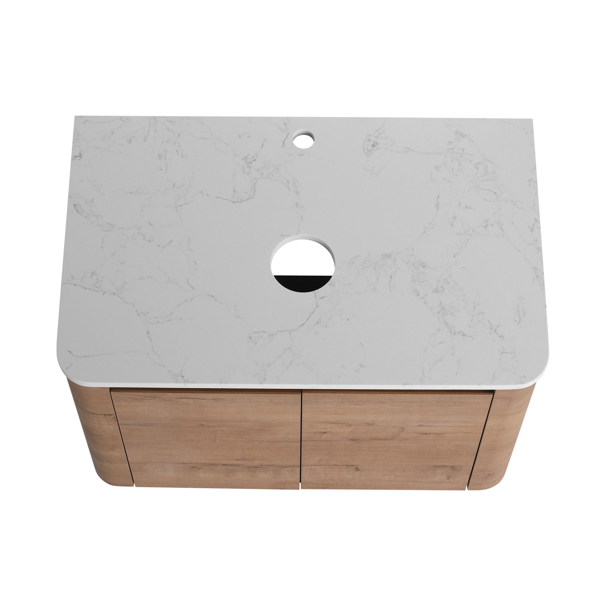 Wall Mounted Bathroom Vanity & Art Sink & 1 Soft Close Door