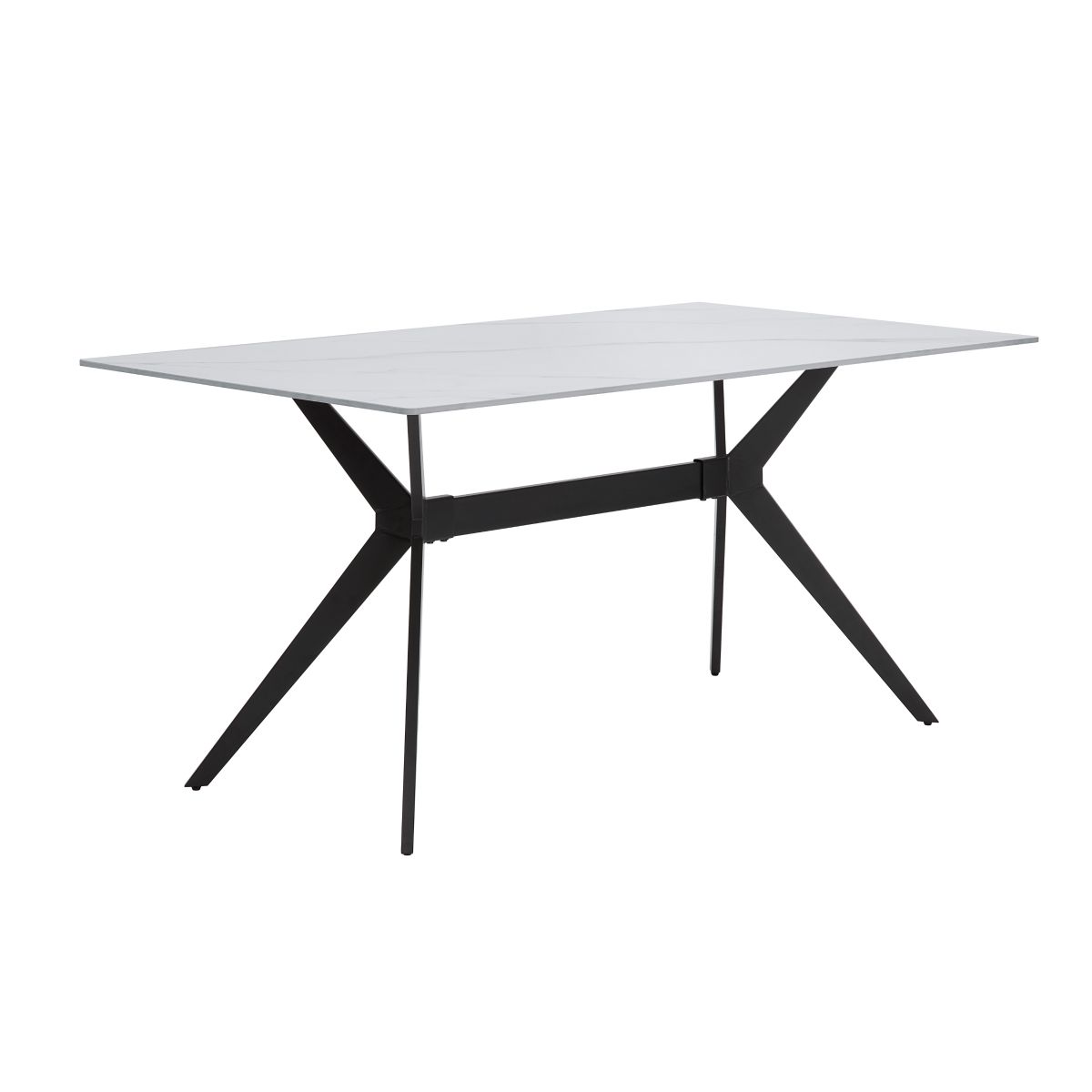 Brixley - Dining Table - White / Black