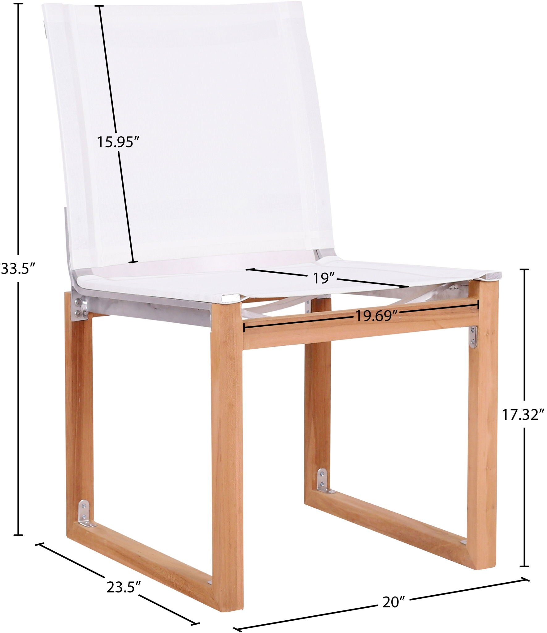 Tulum - Water Resistant Outdoor Patio Dining Side Chair