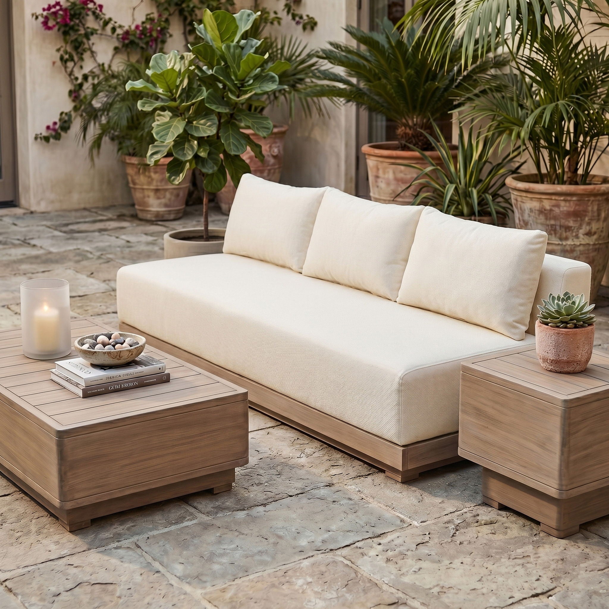 Solace - Olefin Performance Fabric Outdoor Patio Modular Sofa