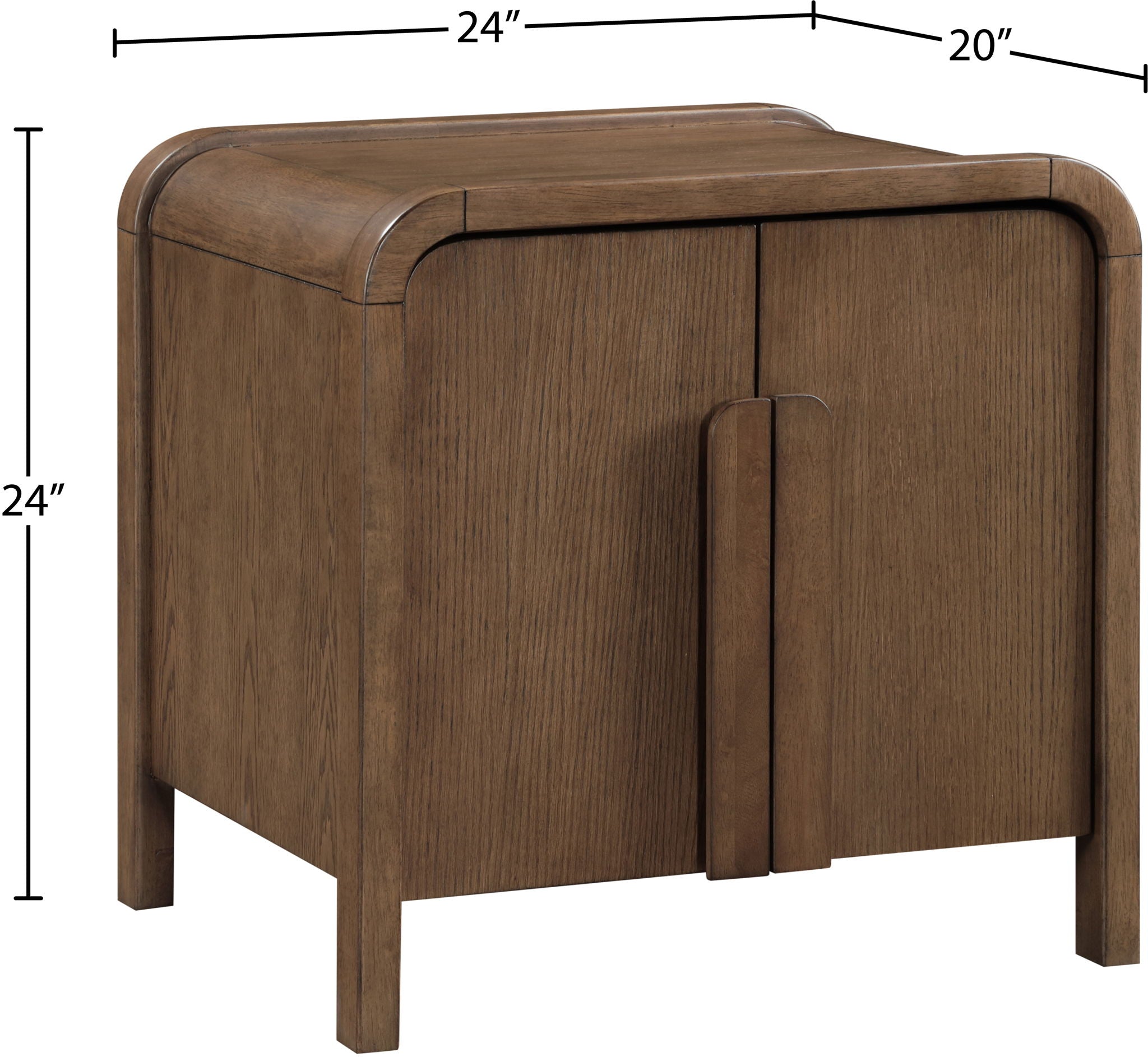 Harmony - Oak Veneer And Solid Wood Night Stand